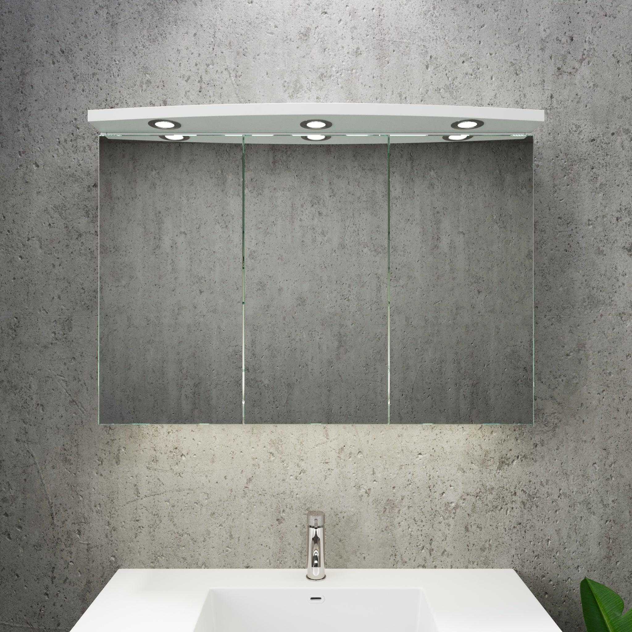 Fredrikstad, Mirror Cabinet, White Mat - 60 cm - MASTERSTORE - 8594175646078 - Mirror Cabinet - 02-060-01-01-00 - 8594175646078