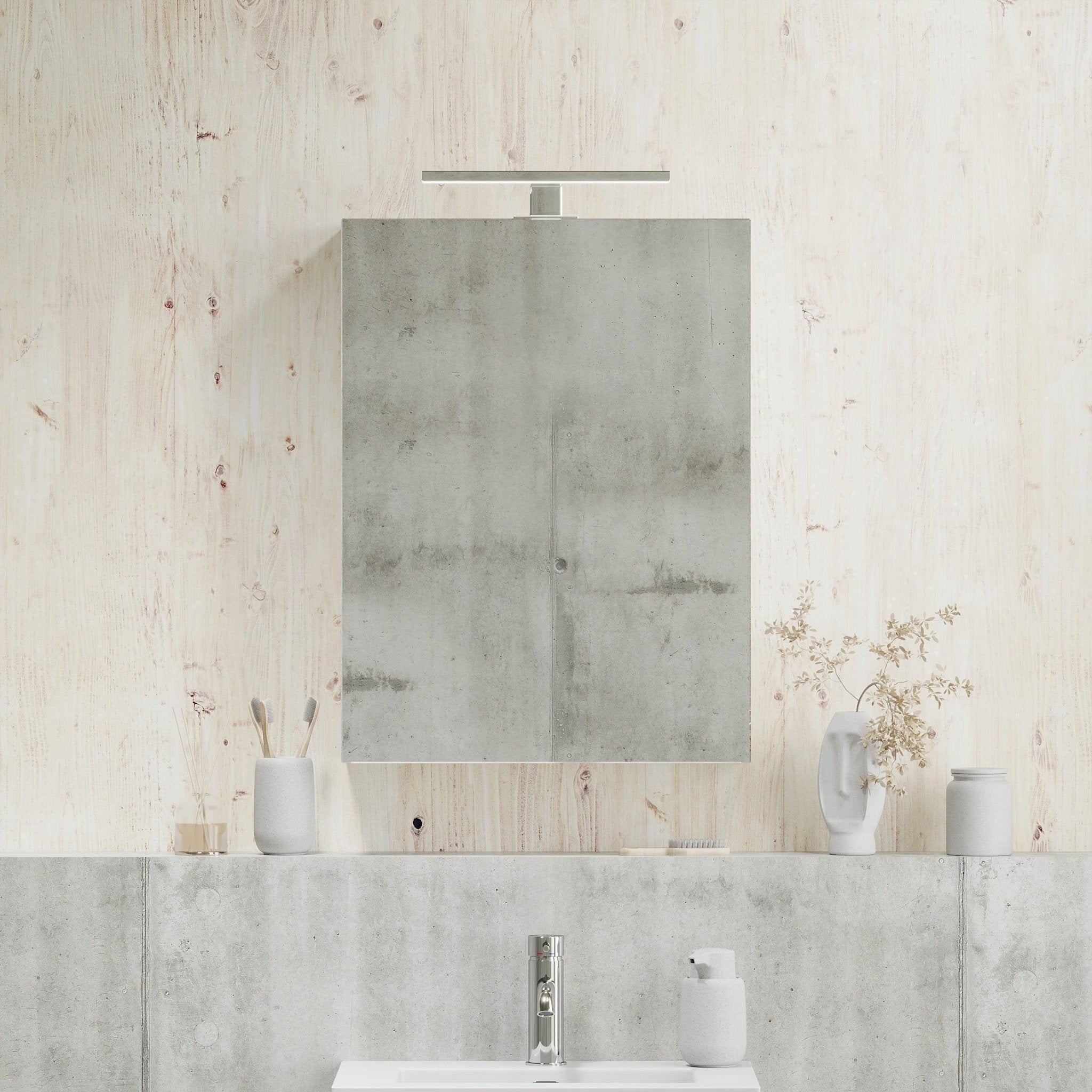 Morgedal, Mirror Cabinet, White Mat - 100 cm - MASTERSTORE - 8595677134988 - Mirror Cabinet - 02 - 100 - 53 - 01 - 00 - 8595677134988