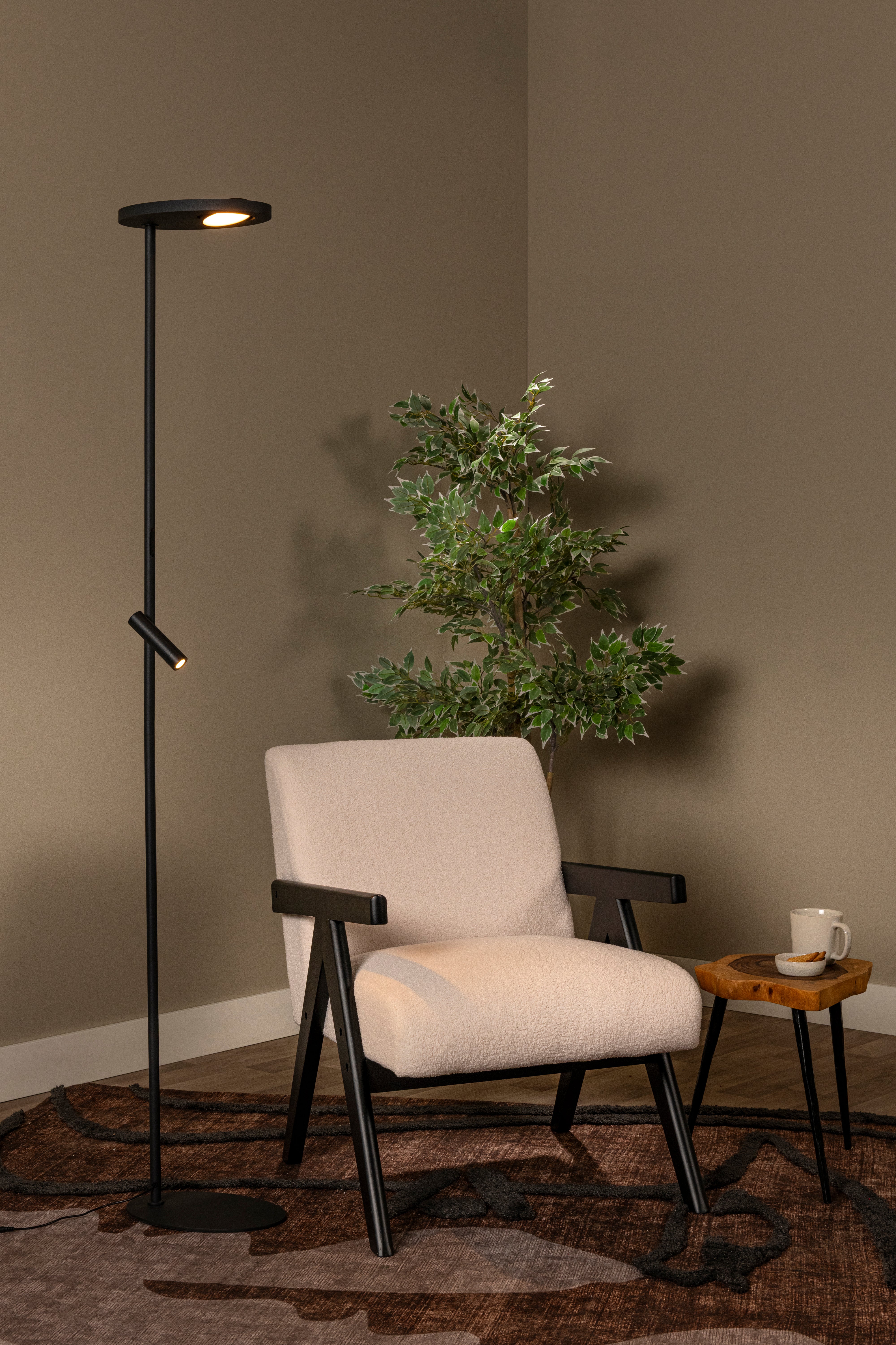 Ortolan, golvlampa, svart - 20 cm