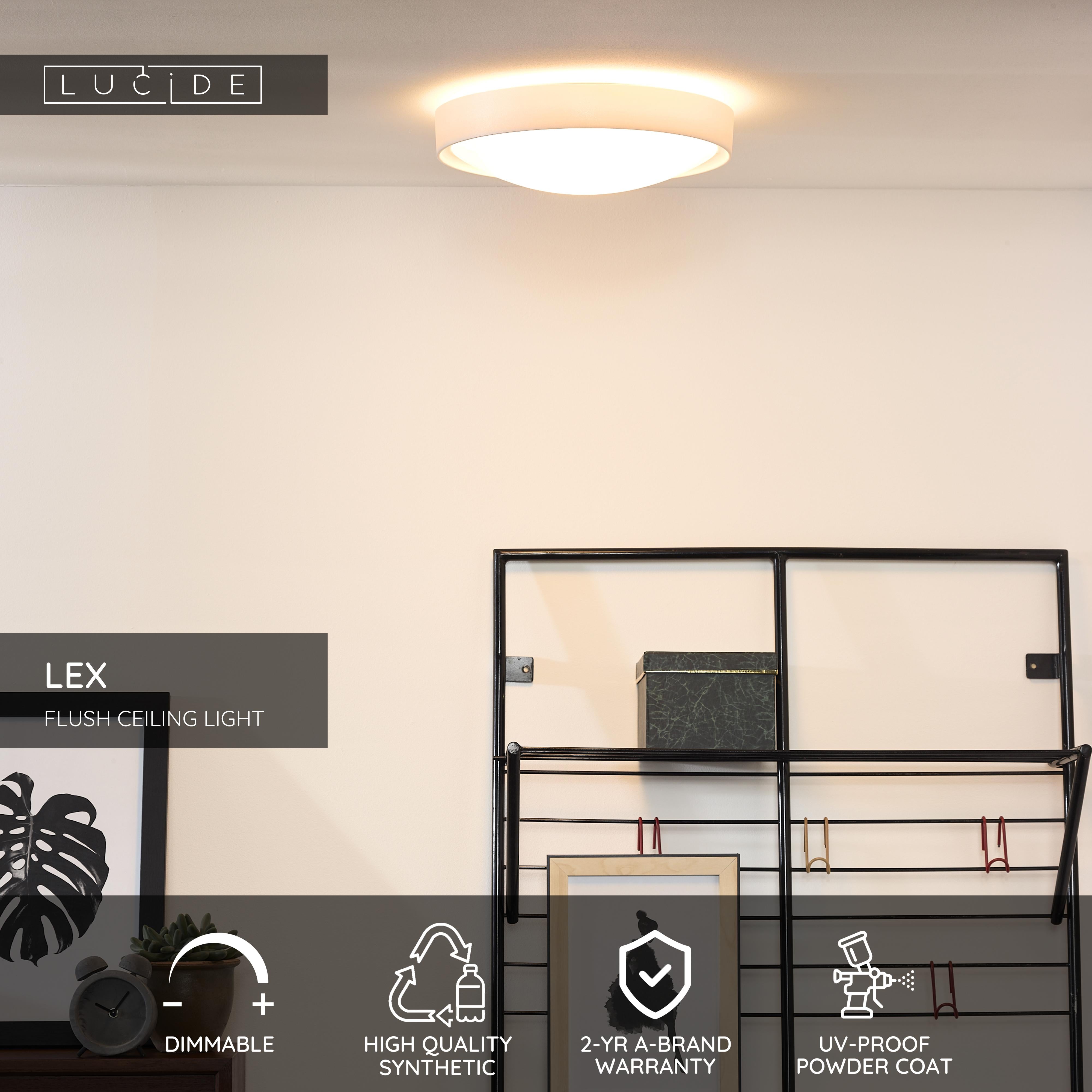 Lex, Taklampa, Vit - 33 cm