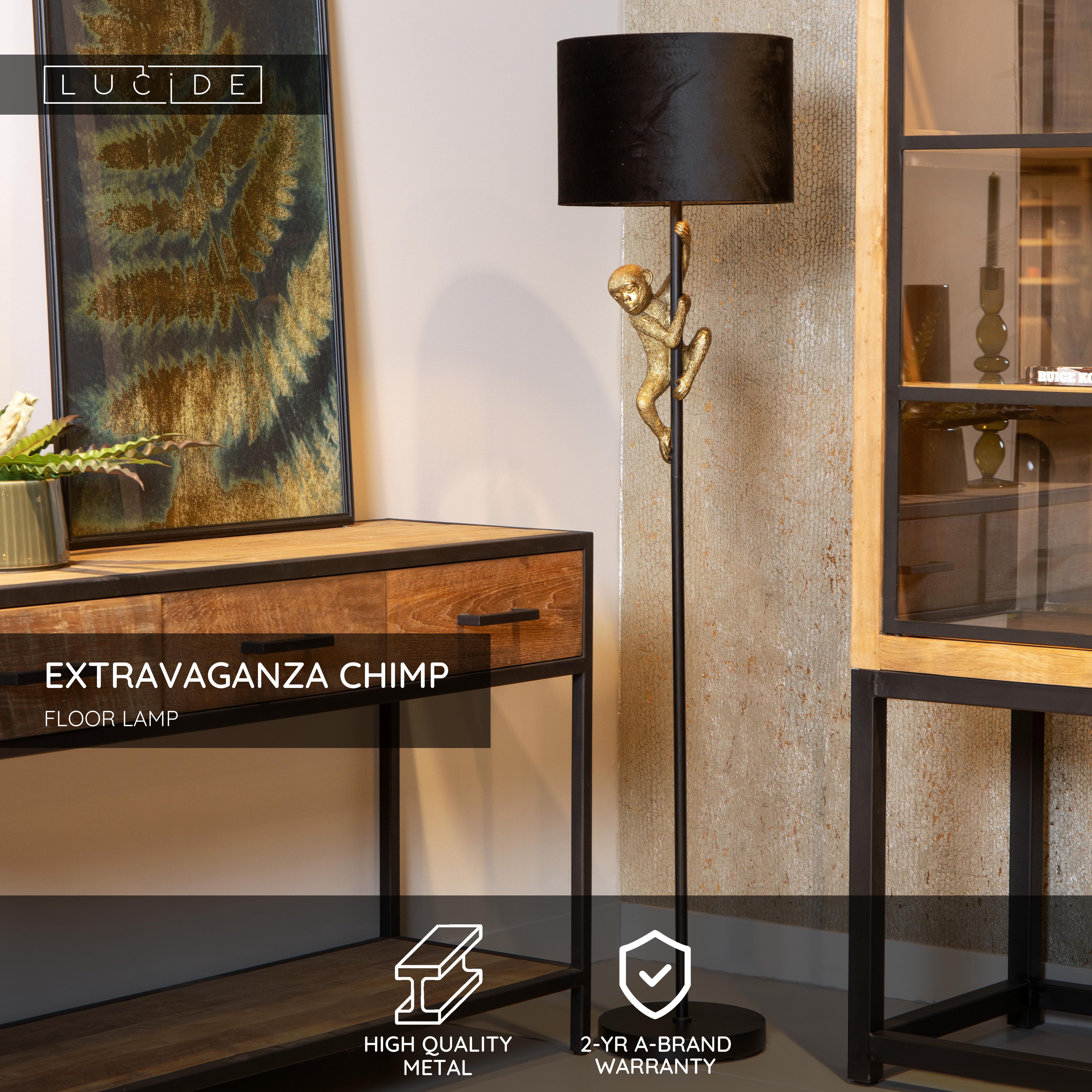 Extravaganza Chimp, Golvlampa, Svart - 35 cm