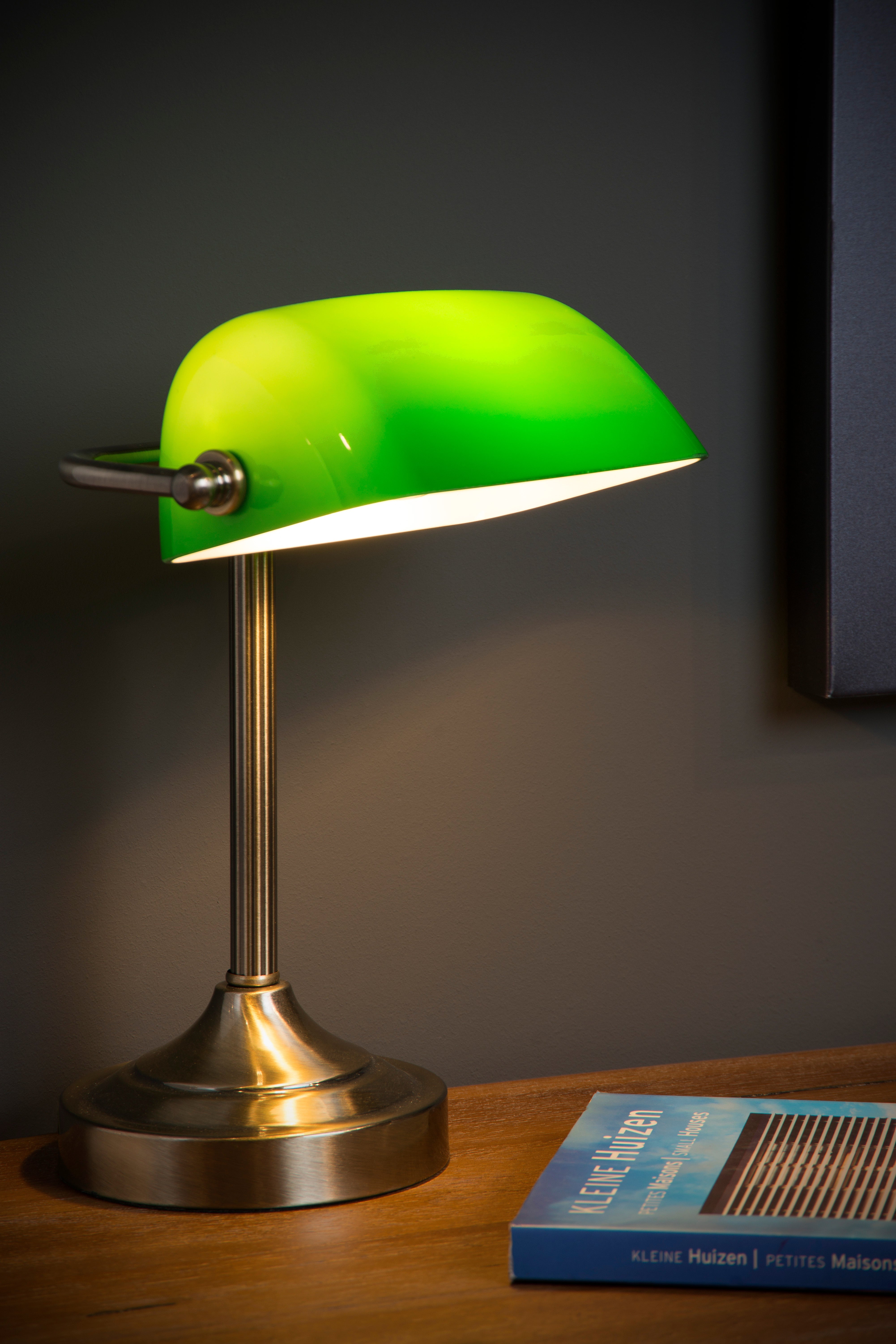 Banker, skrivbordslampa, brons - 11 cm