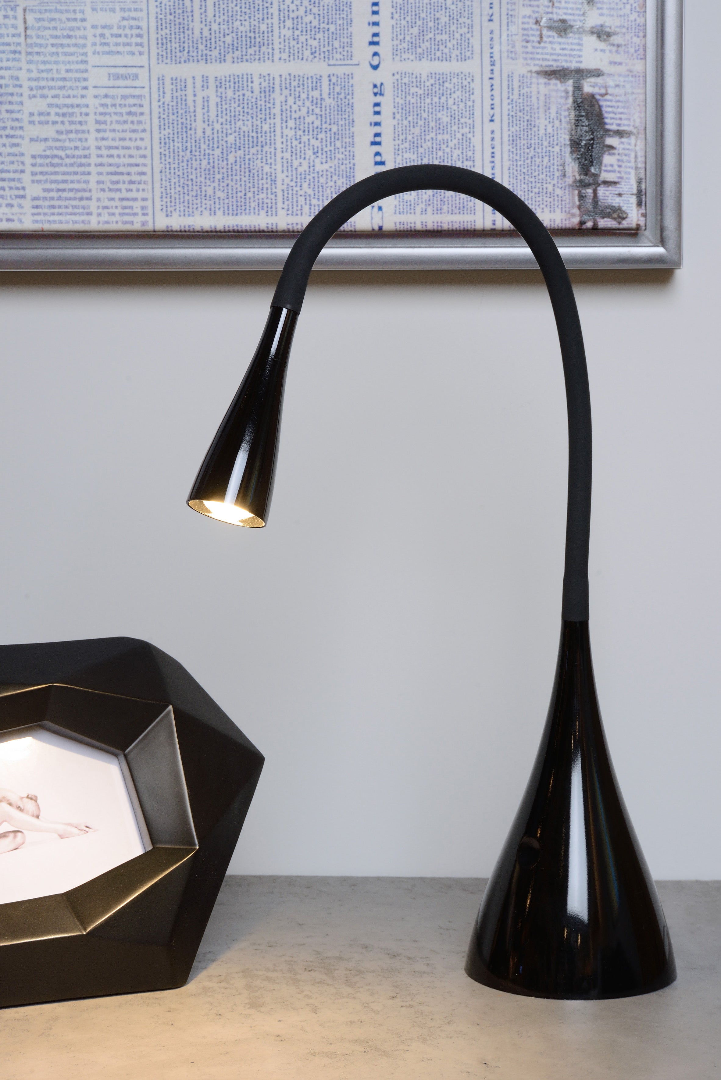 Zozy, Skrivbordslampa, Svart - 11,2 cm