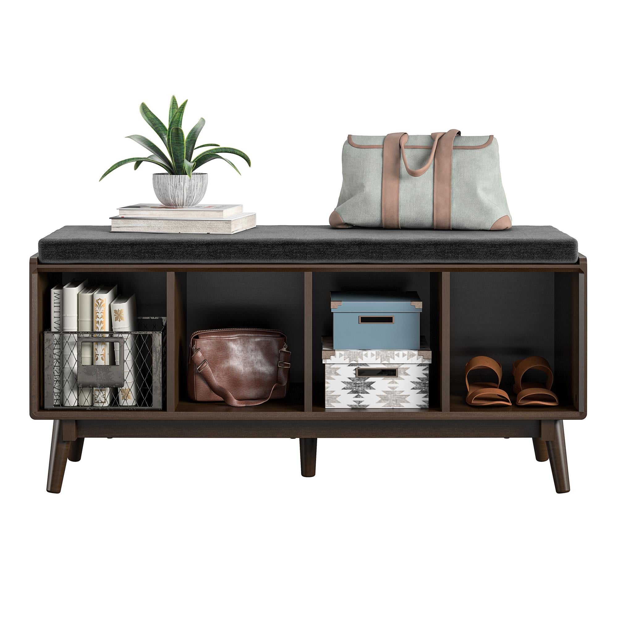 Brittany hallbänk, valnöt