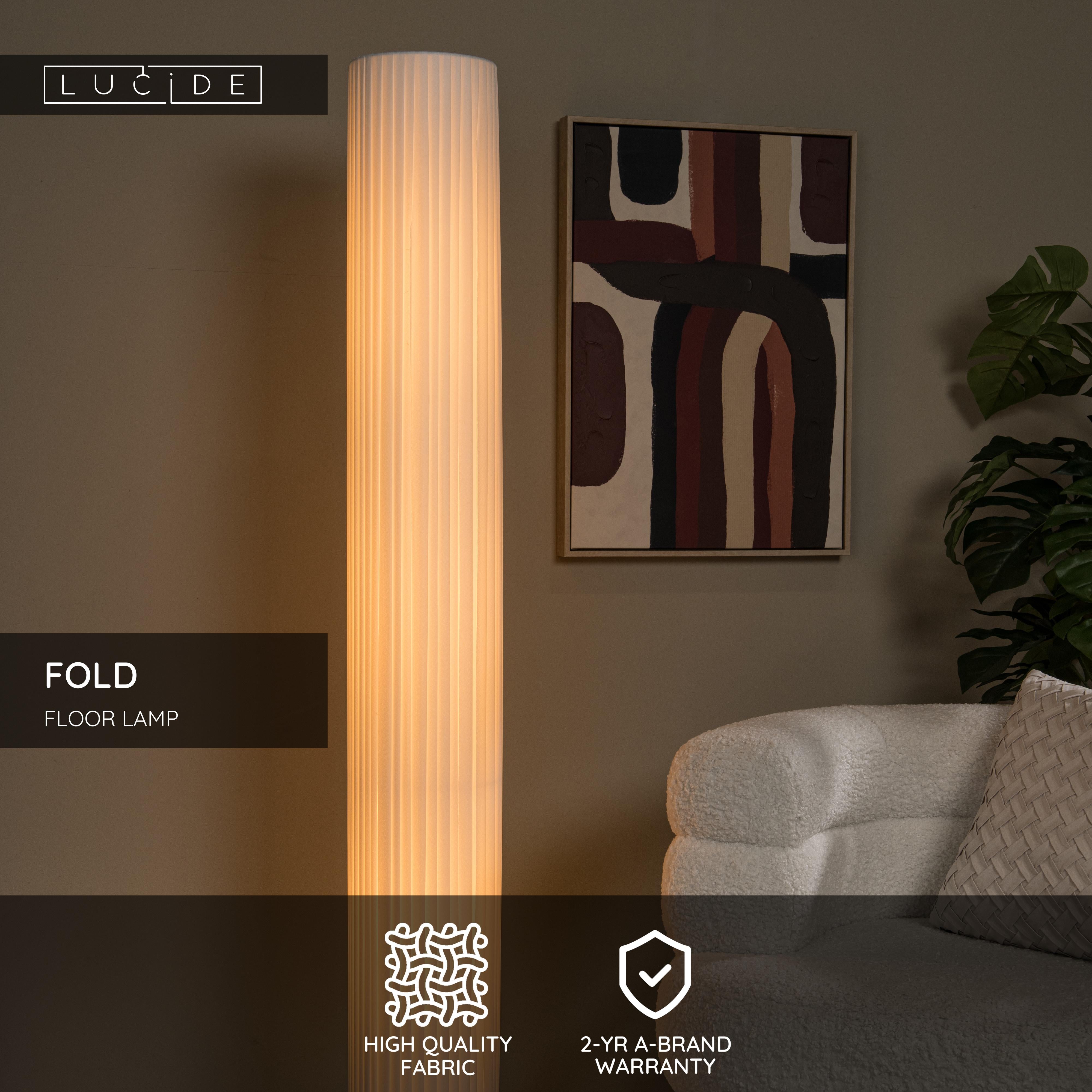 Fold, Golvlampa, Vit - 20 cm