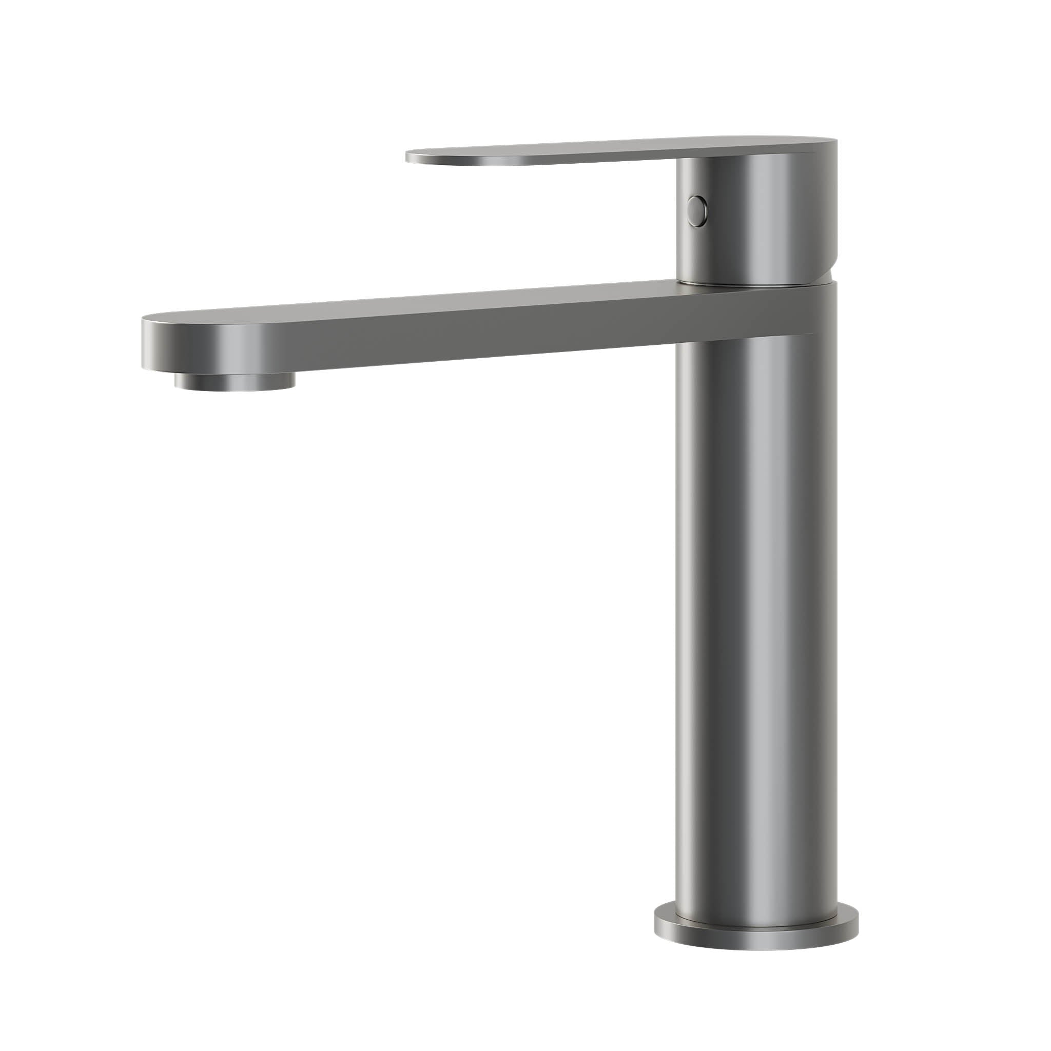 Tvättställsblandare i modern design 17,3 cm - gun metal grå - Tårnby