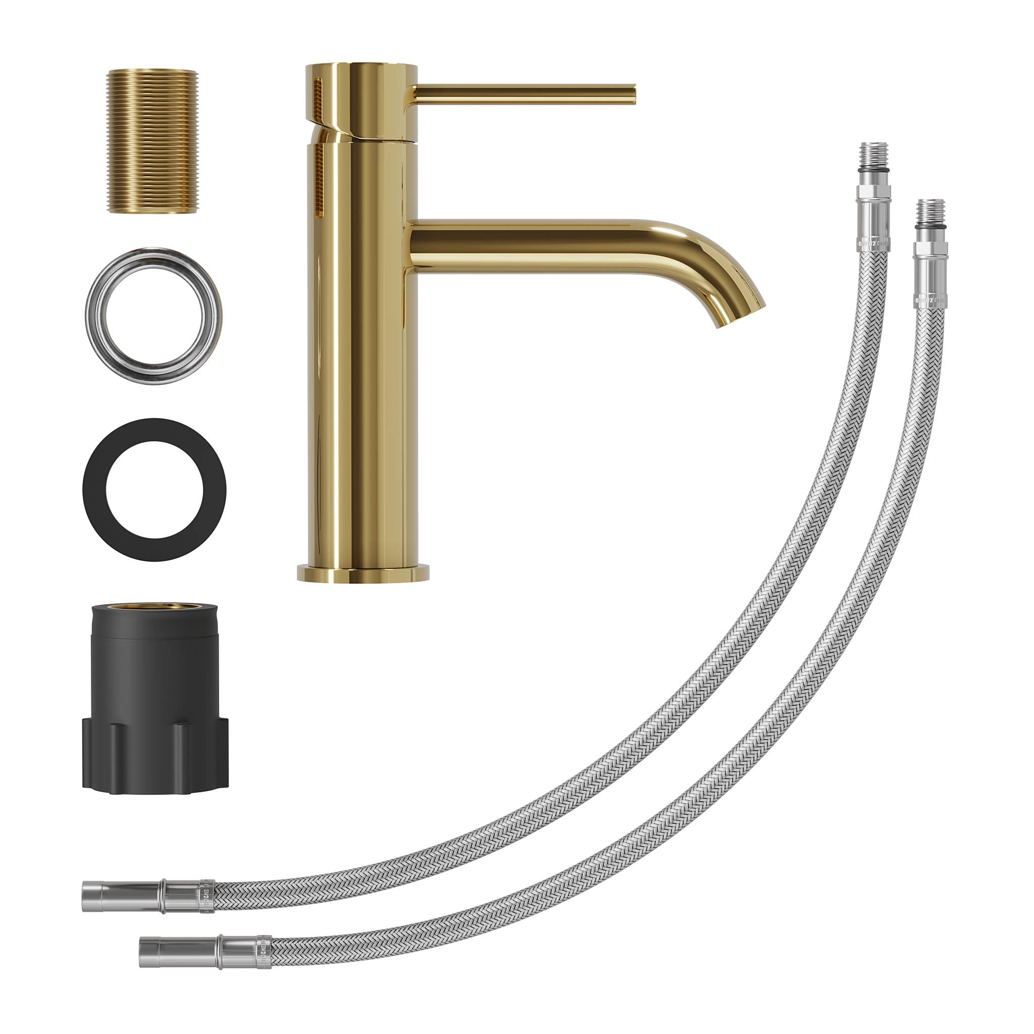 Søvang, Mixer - Wash Basin, Brass Shiny - 4 cm - MASTERSTORE - 8595677184136 - Mixer - Wash Basin - 28 - 018 - 01 - 64 - 02 - 8595677184136