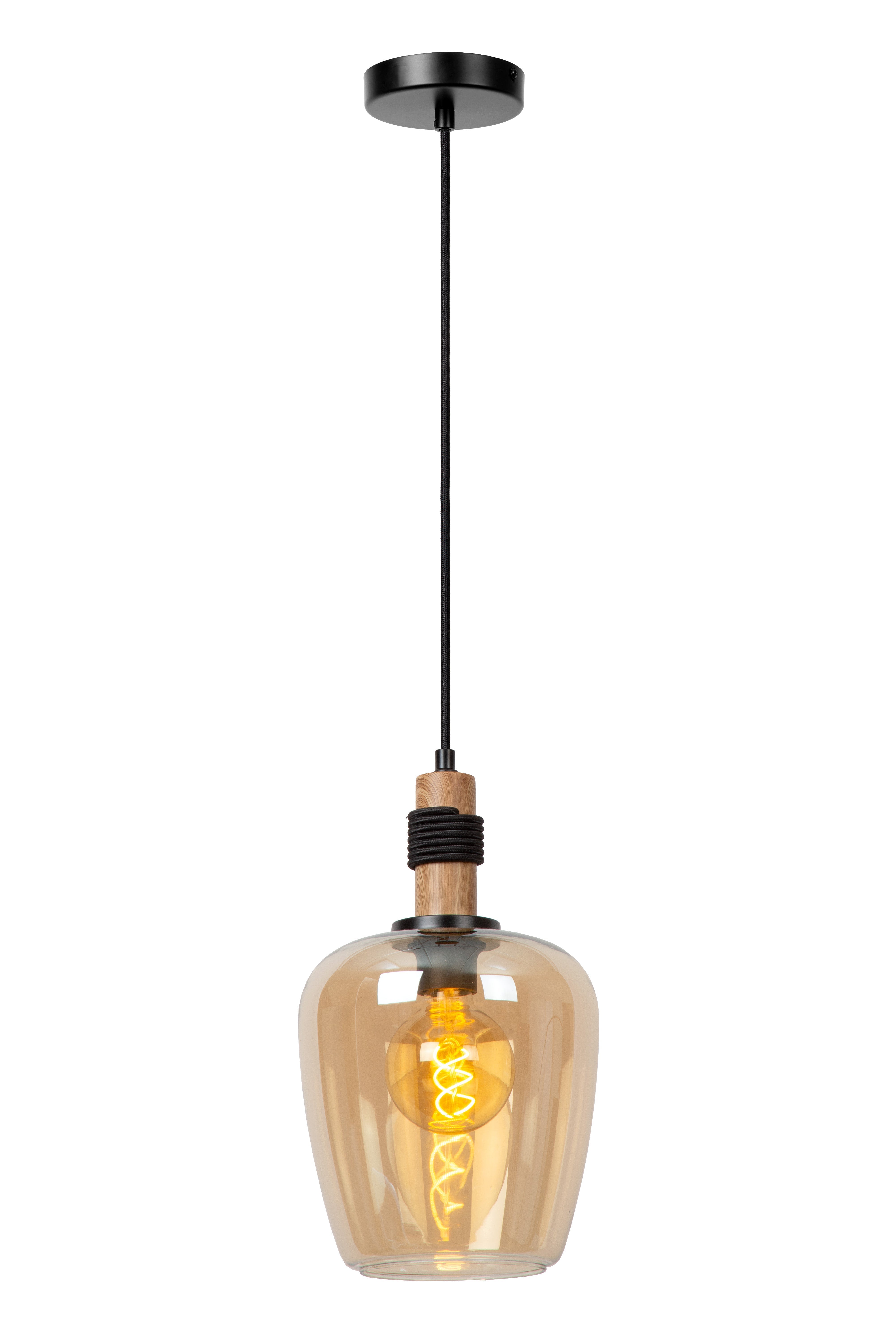 Ilona, Pendellampa, Bärnsten - 22 cm