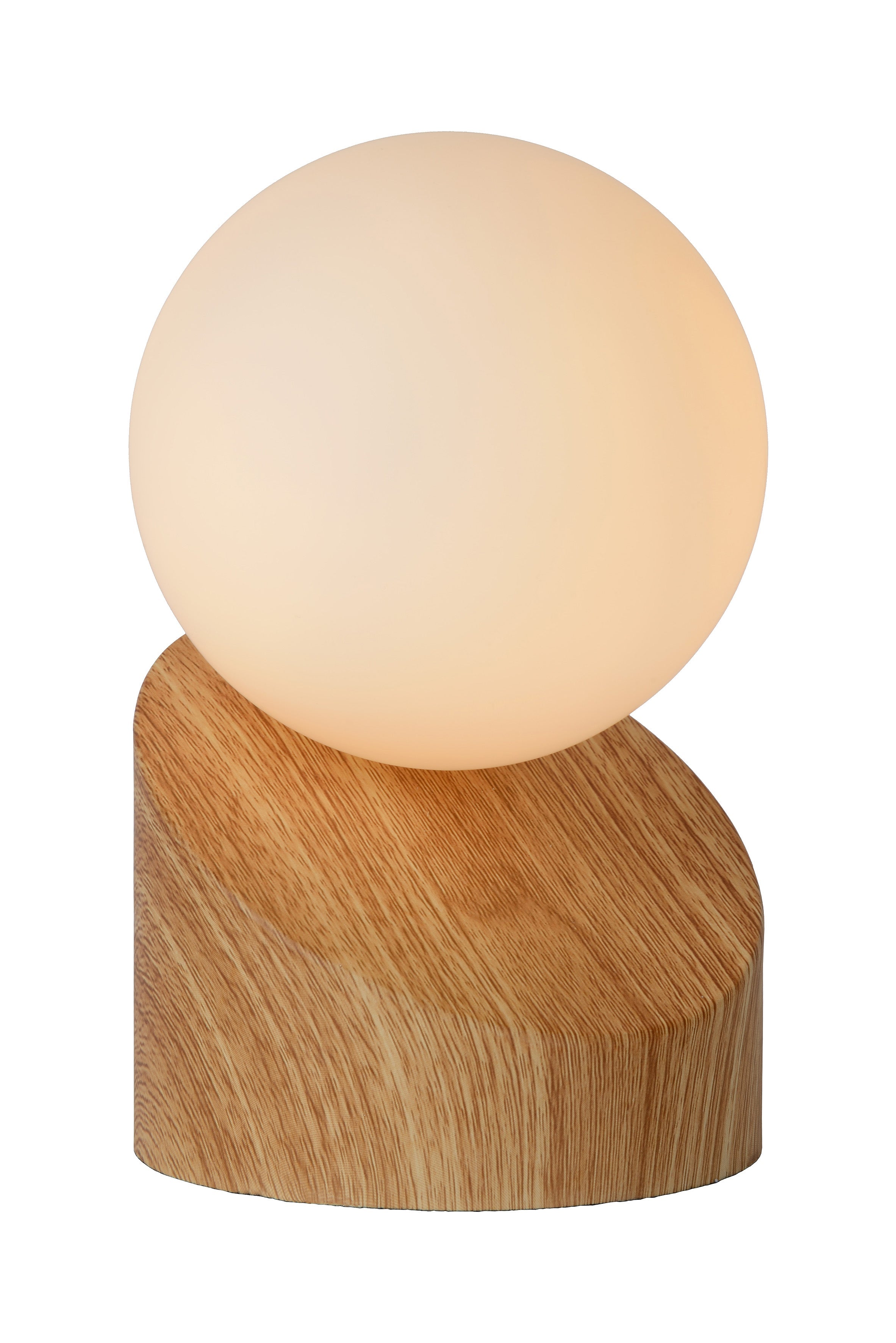Len, Bordslampa, Ljust trä - 10 cm