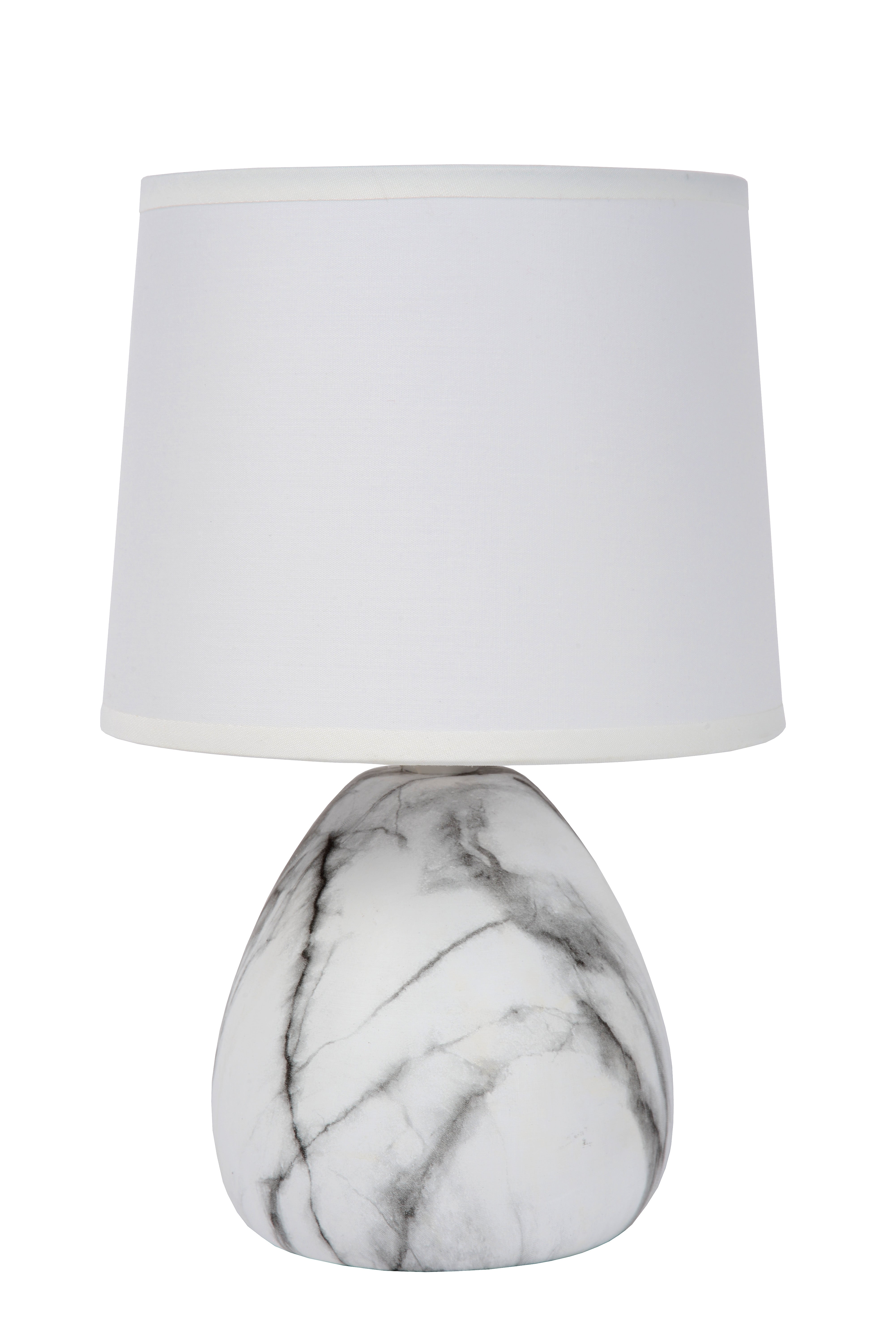 Marmo, bordslampa, vit - 16 cm