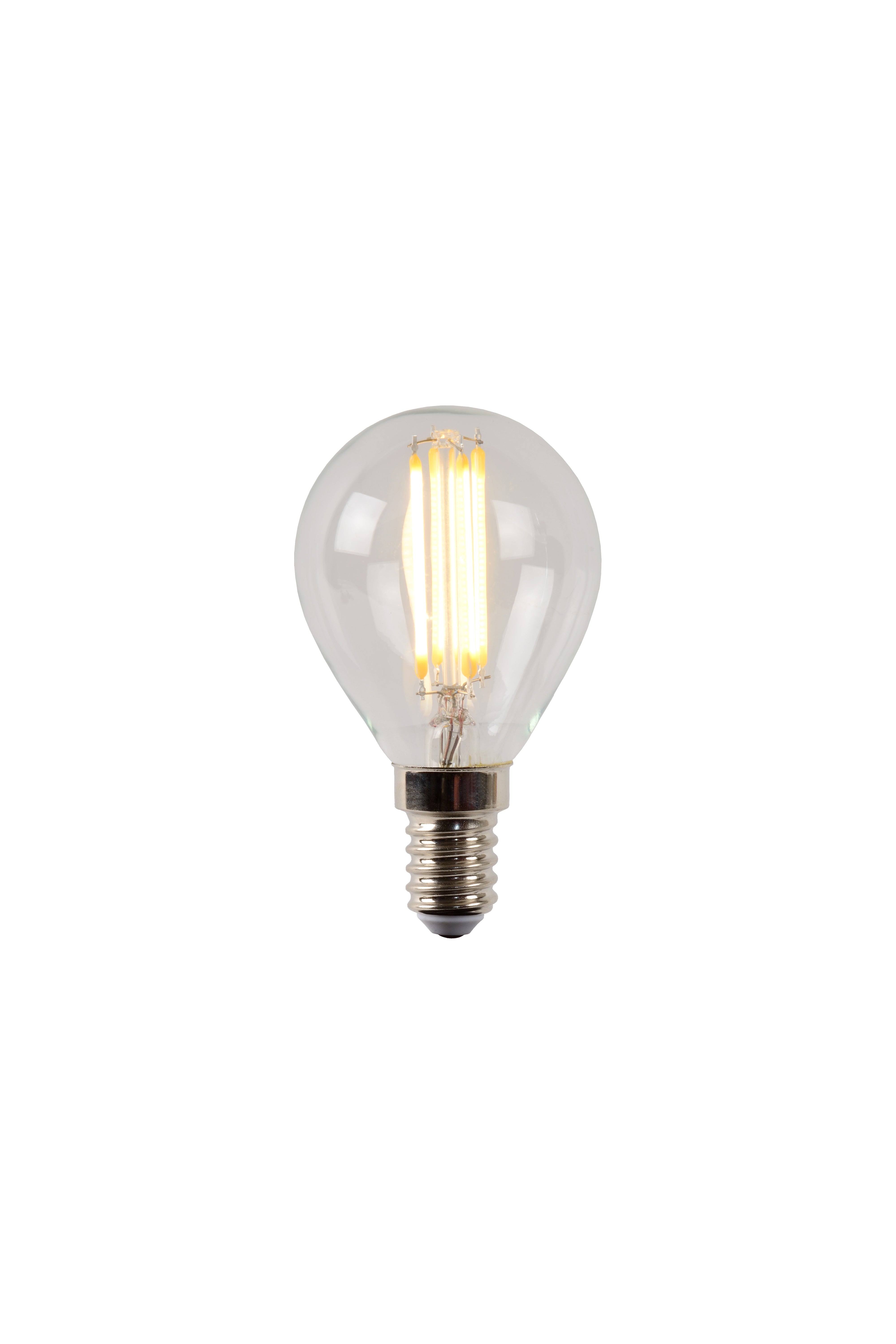 P45, filamentlampa, transparent - 4,5 cm