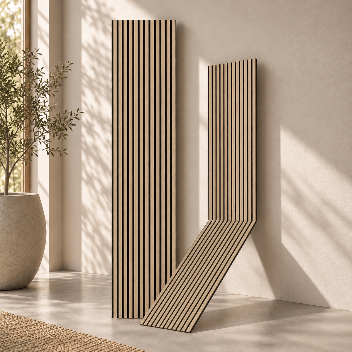 Acoustic Panel 240 x 52 cm - 12 mm - Light Oak - Vasahamn - MASTERSTORE - 8595677198874 - Acoustic panels - 54-240-01-86-12 - 8595677198874