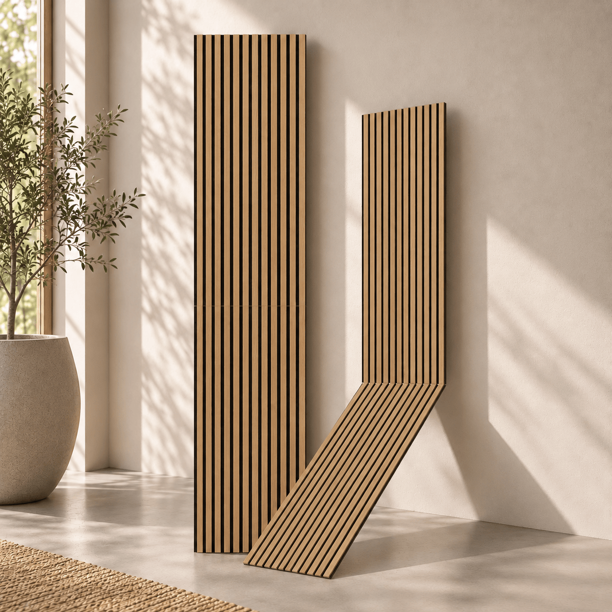 Acoustic Panel 240 x 52 cm - 12 mm - Oiled Oak - Vasahamn - MASTERSTORE - 8595677198898 - Acoustic panels - 54-240-01-91-12 - 8595677198898