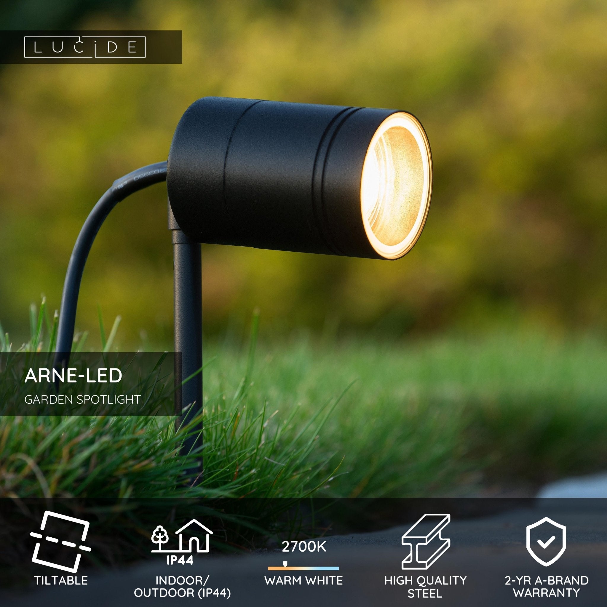 Arne - Led, trädgårdsspotlight, svart - 6,3 cm - Utomhus Spotlights - Arne - Led, trädgårdsspotlight, svart - 6,3 cm -