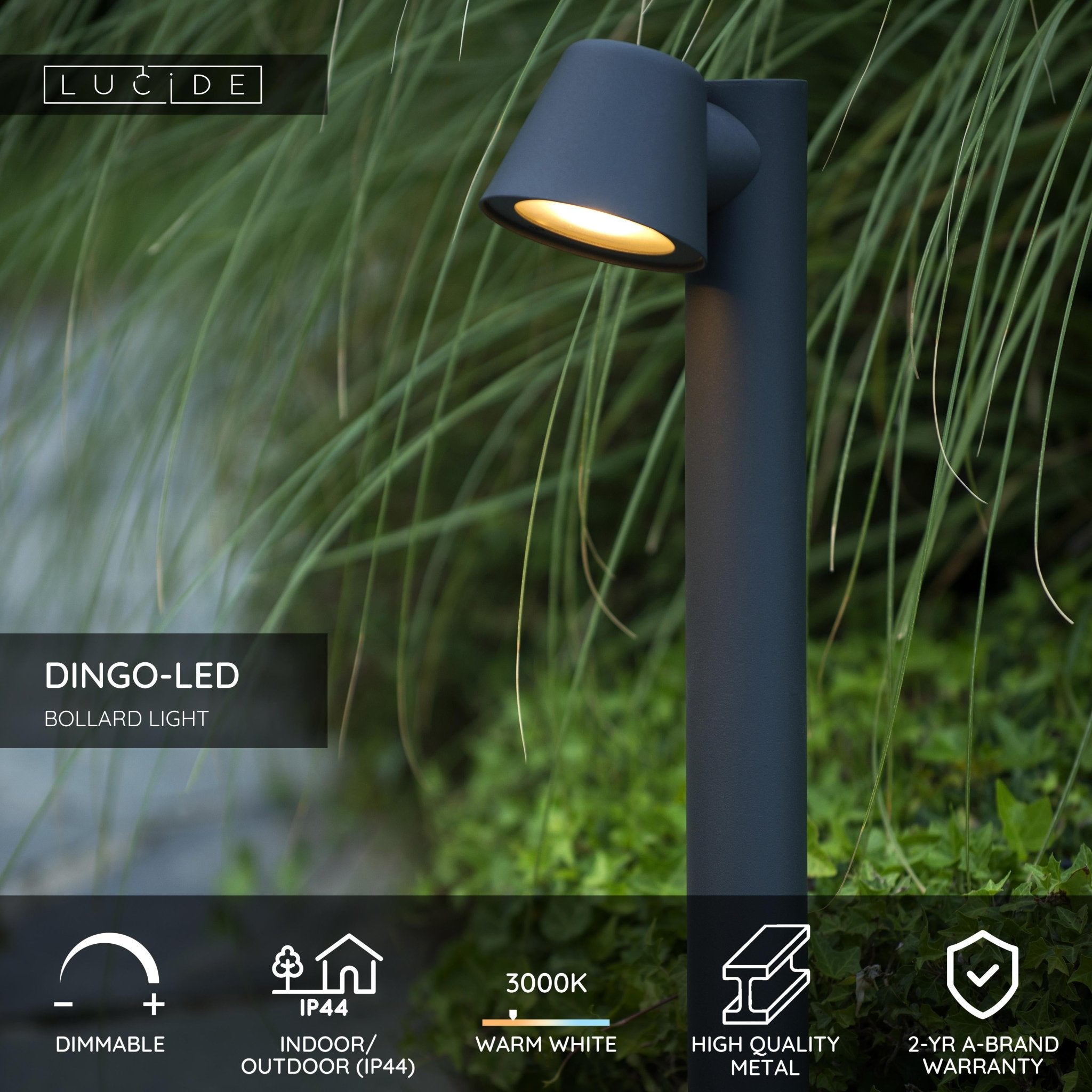 Dingo - Led, pollararmatur, antracit - 20,5 cm - Utomhus Golvlampor - Dingo - Led, pollararmatur, antracit - 20,5 cm -