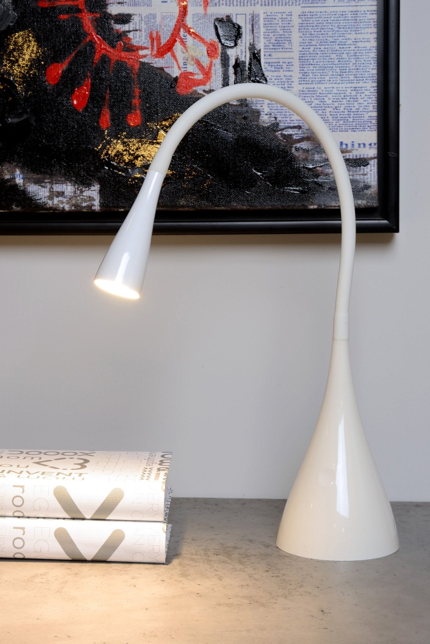Zozy, skrivbordslampa, vit - 11,2 cm - Bordslampor - Zozy, skrivbordslampa, vit - 11,2 cm -