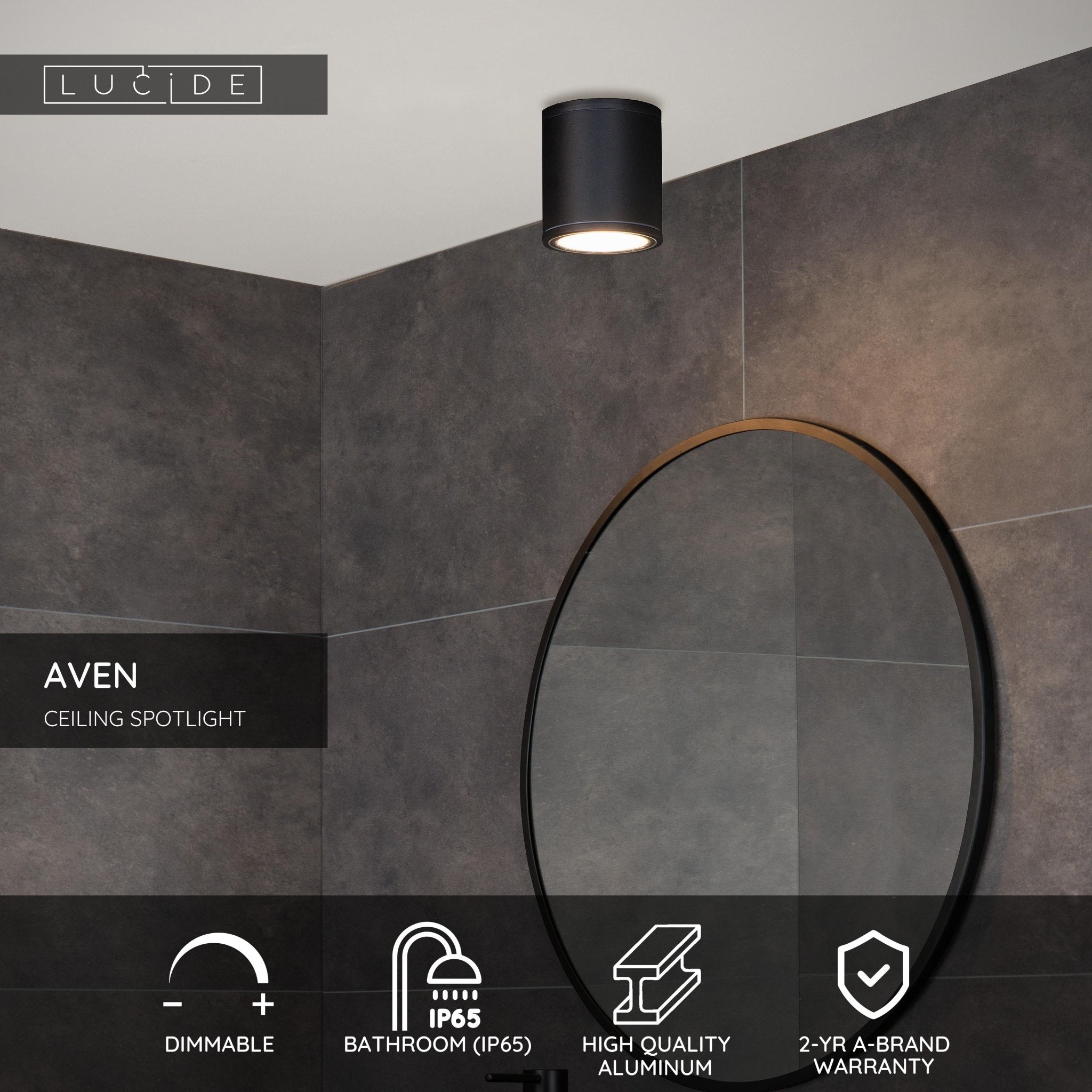 Aven, taklampa, svart - 9 cm - Taklampor - Aven, taklampa, svart - 9 cm -