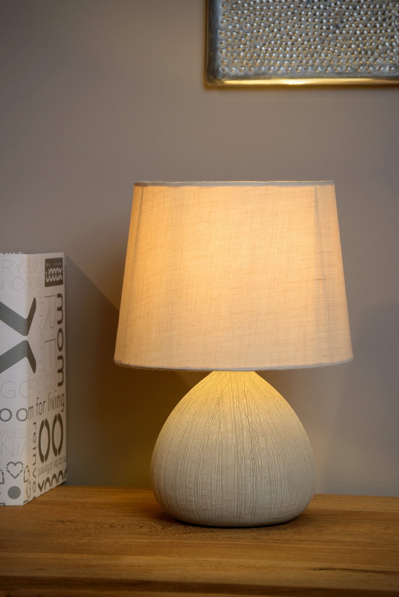 Ramzi, bordslampa, cream - 18 cm - Bordslampor - Ramzi, bordslampa, cream - 18 cm -