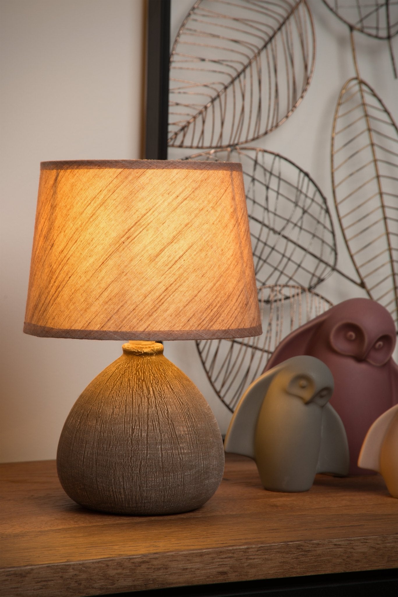 Ramzi, bordslampa, brun - 18 cm - Bordslampor - Ramzi, bordslampa, brun - 18 cm -