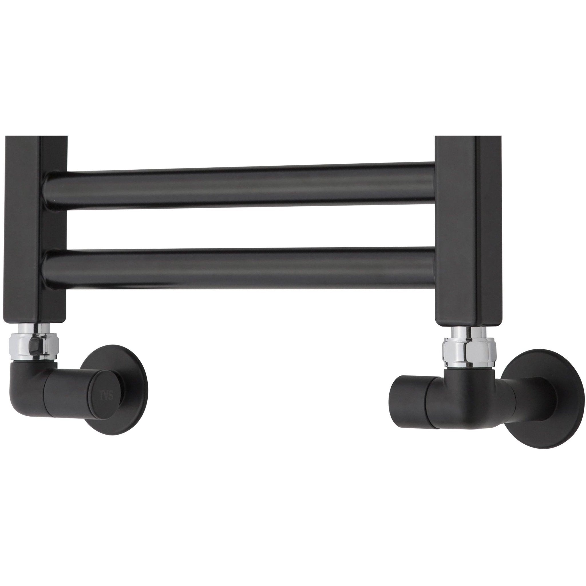 Vinkel, Towel Heater, Black Mat - MASTERSTORE - 5704263111040 - Towel Heater Valve - 1045 - TVS - 5704263111040