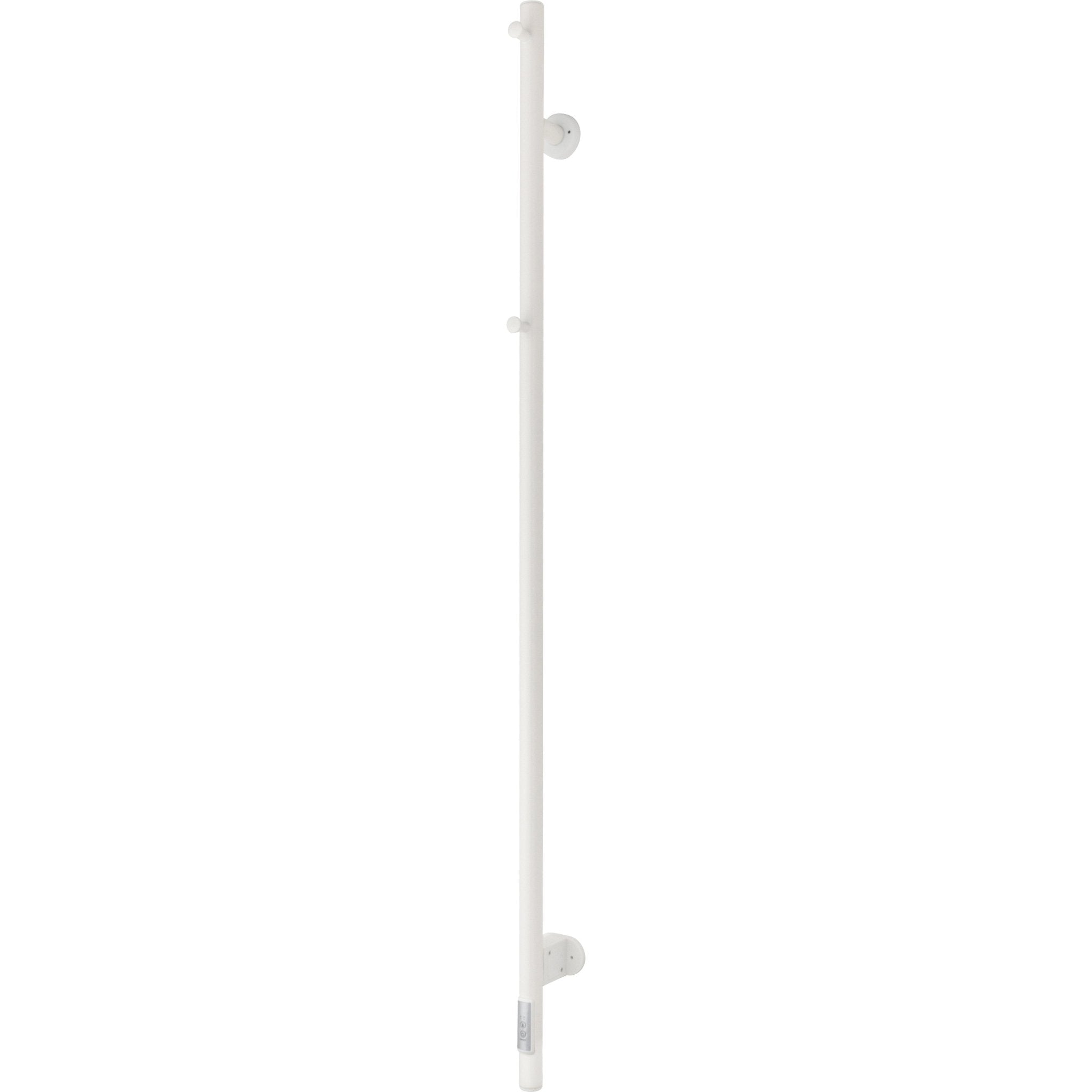 Handdukstork - 6x140 cm - för elektrisk anslutning, med termostat och timer, 1 vertikalt rör - svart matt - ELDO 1 - Elektriska handdukstorkar - Eldo, Towel Heater, Black Mat - MASTERSTORE - 5704263990423 - Towel Heater - 1024 - TVS - 5704263990423 -