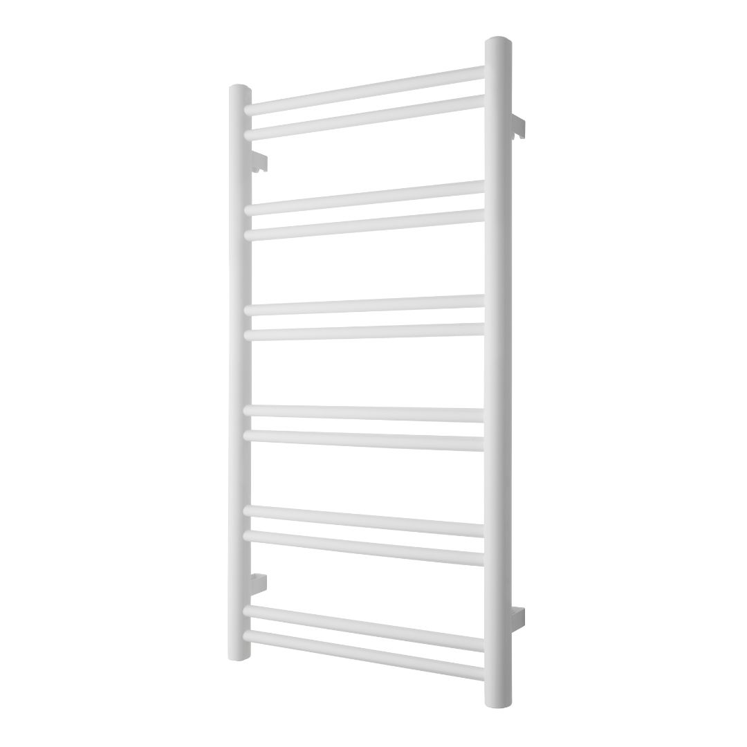 Towel heater - 92x50 cm - for electric connection and central heating, 12 horizontal bars - chrome - DUO 12 - 500 - MASTERSTORE - 5704263990515 - Hydronic Towel Warmers - 1069-TVS - 5704263990515