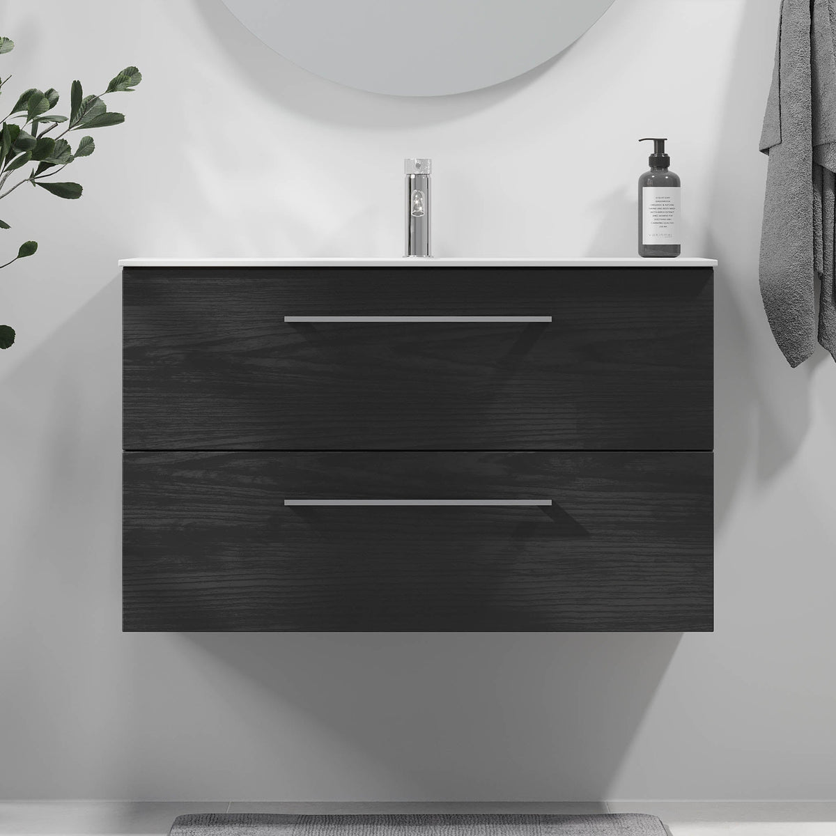 Harstad, Furniture Set - Code, Black Wood - 90 cm - MASTERSTORE - 8595677191905 - Furniture Set - Code - 75 - 090 - 58 - 22 - 40 - 8595677191905