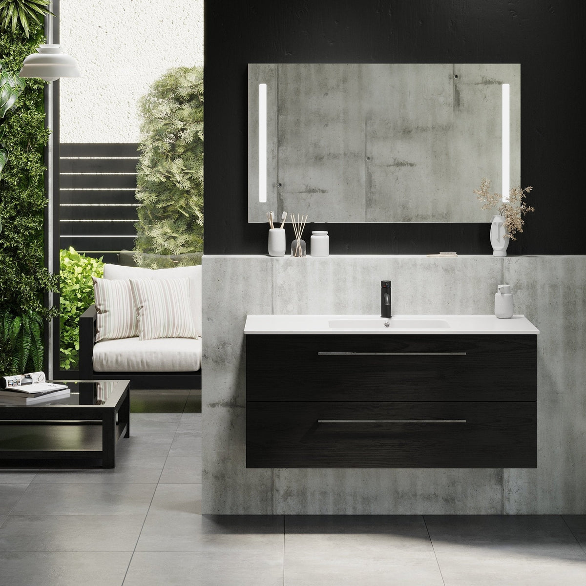 Magnor, Furniture Set - Code, Black Wood - 120 cm - MASTERSTORE - 8595677171488 - Furniture Set - Code - 75 - 120 - 50 - 22 - 40 - 8595677171488
