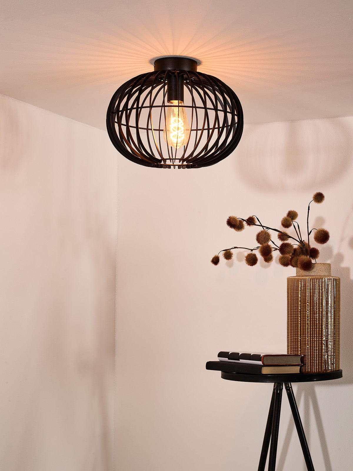 Reda, Taklampa, Svart - 32 cm