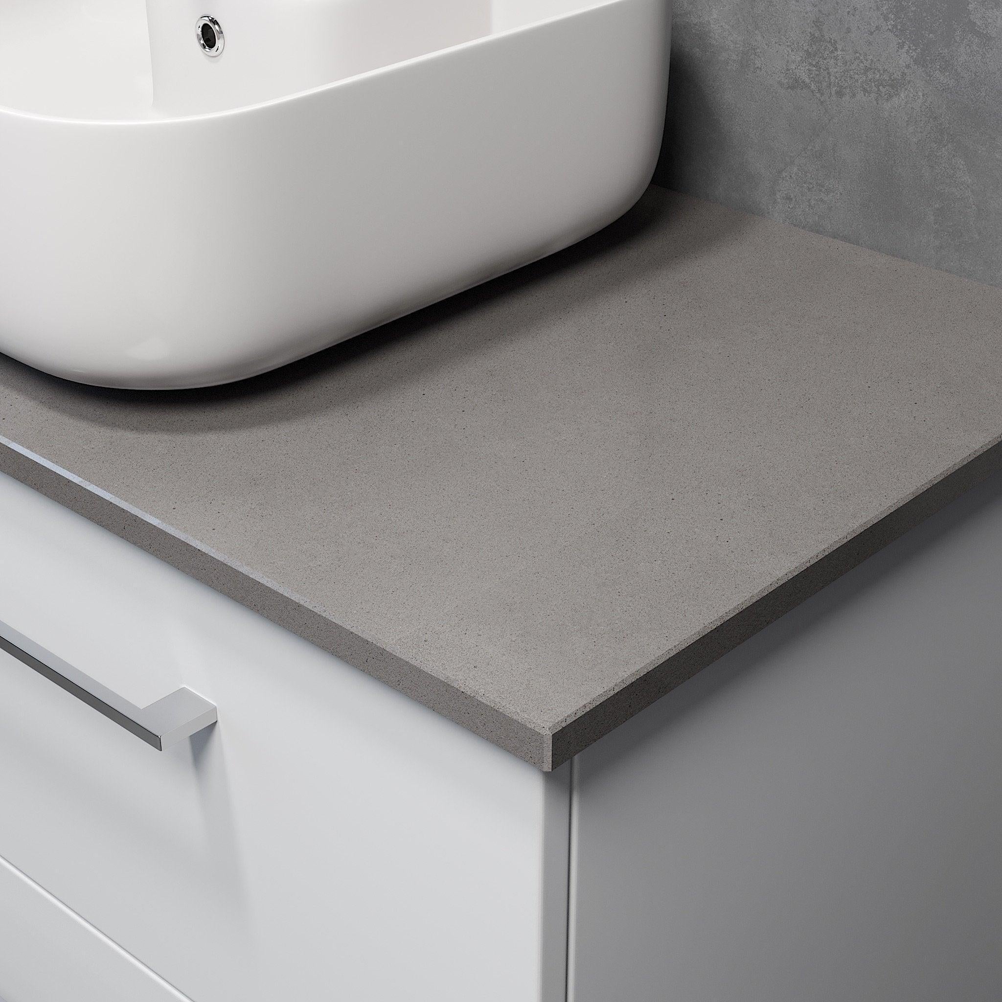 Steinkjer, Countertop, Grey Glossy - 81,4 cm - MASTERSTORE - 8594175641349 - Countertop - 06 - 080 - 20 - 03 - 00 - 8594175641349