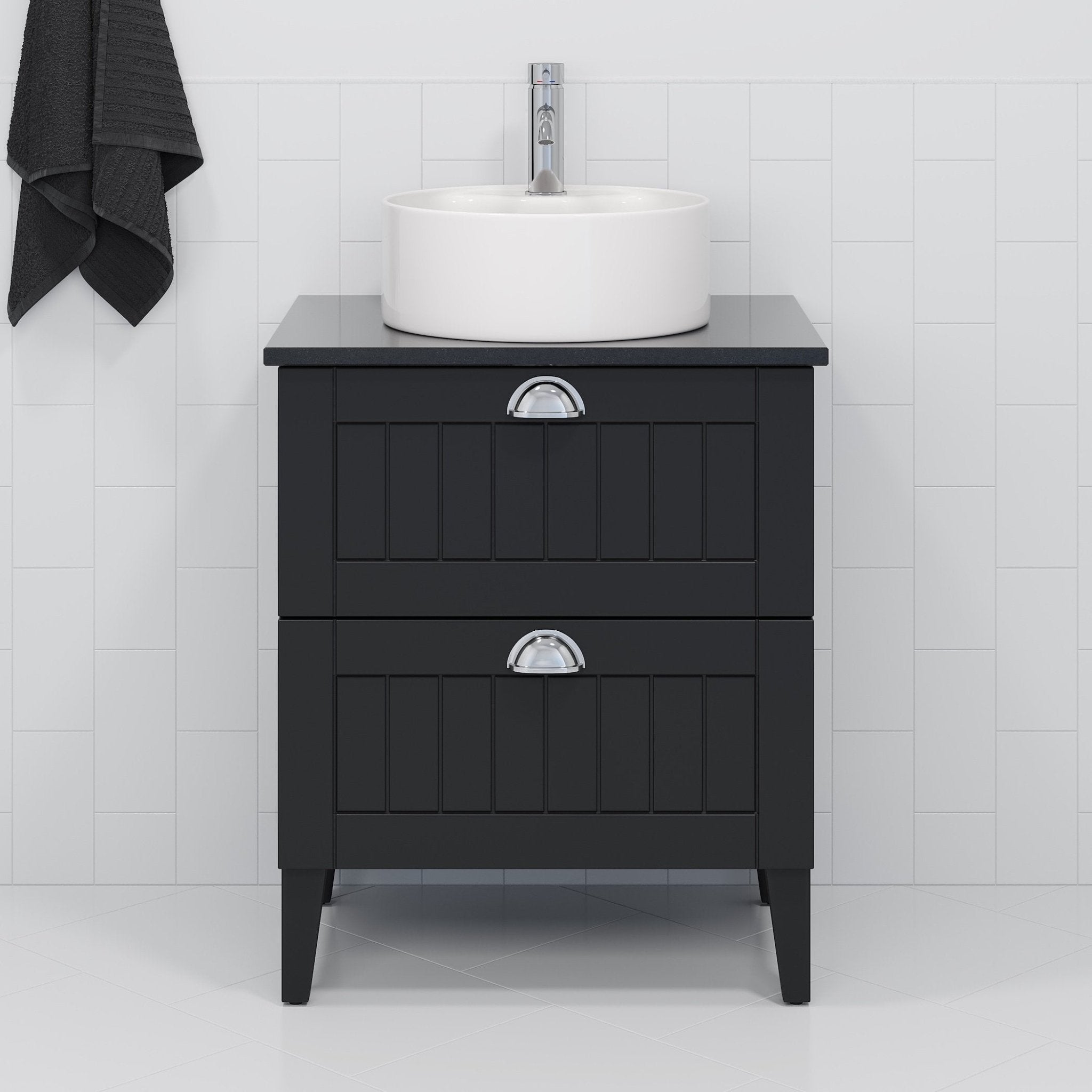 Vikedal, Wash Basin, White Glossy - 38 cm - MASTERSTORE - 8594175641530 - Wash Basin - 06 - 038 - 09 - 11 - 00 - 8594175641530