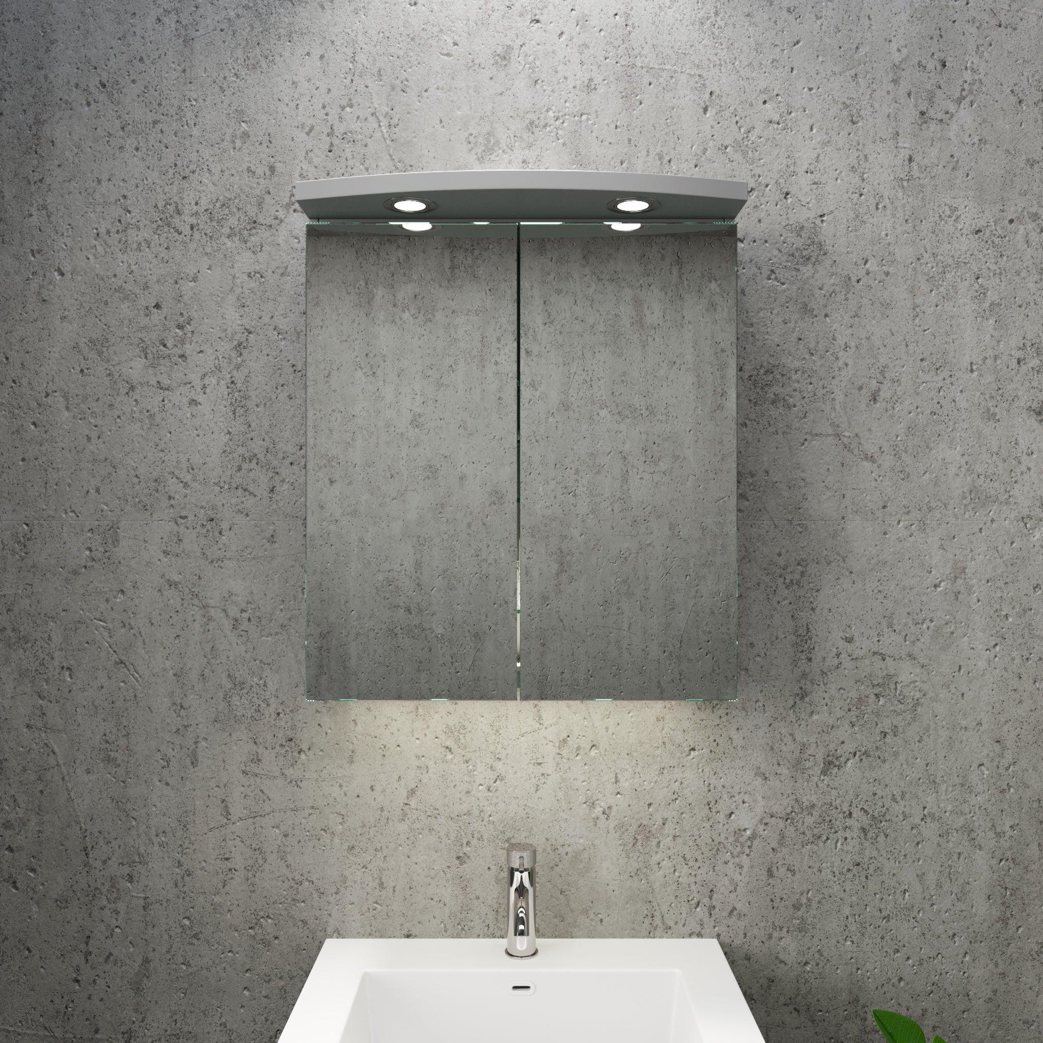 Fredrikstad, Mirror Cabinet, Grey Mat - 100 cm - MASTERSTORE - 8594175642827 - Mirror Cabinet - 02 - 100 - 01 - 03 - 00 - 8594175642827