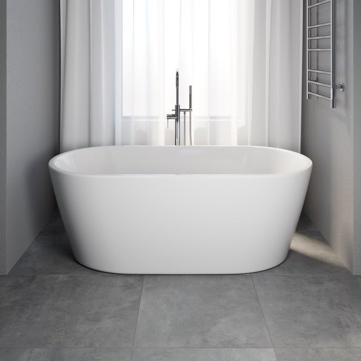 Vedbæk, Bathtub, White Glossy - 160 cm - MASTERSTORE - 8594175642841 - Bathtub - 11 - 160 - 62 - 11 - 00 - 8594175642841