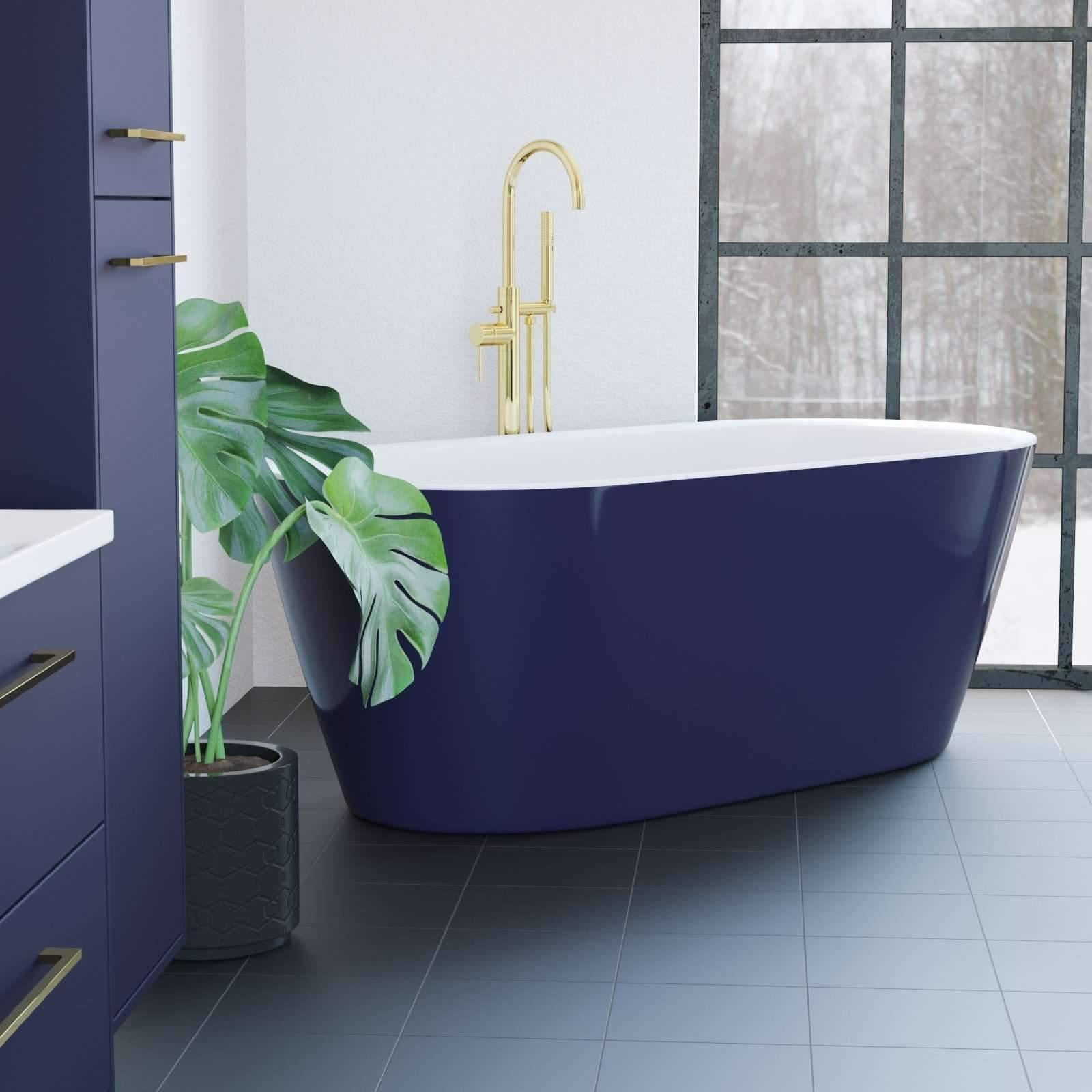 Vedbæk, Bathtub, White Glossy - 160 cm - MASTERSTORE - 8594175642841 - Bathtub - 11 - 160 - 62 - 11 - 00 - 8594175642841