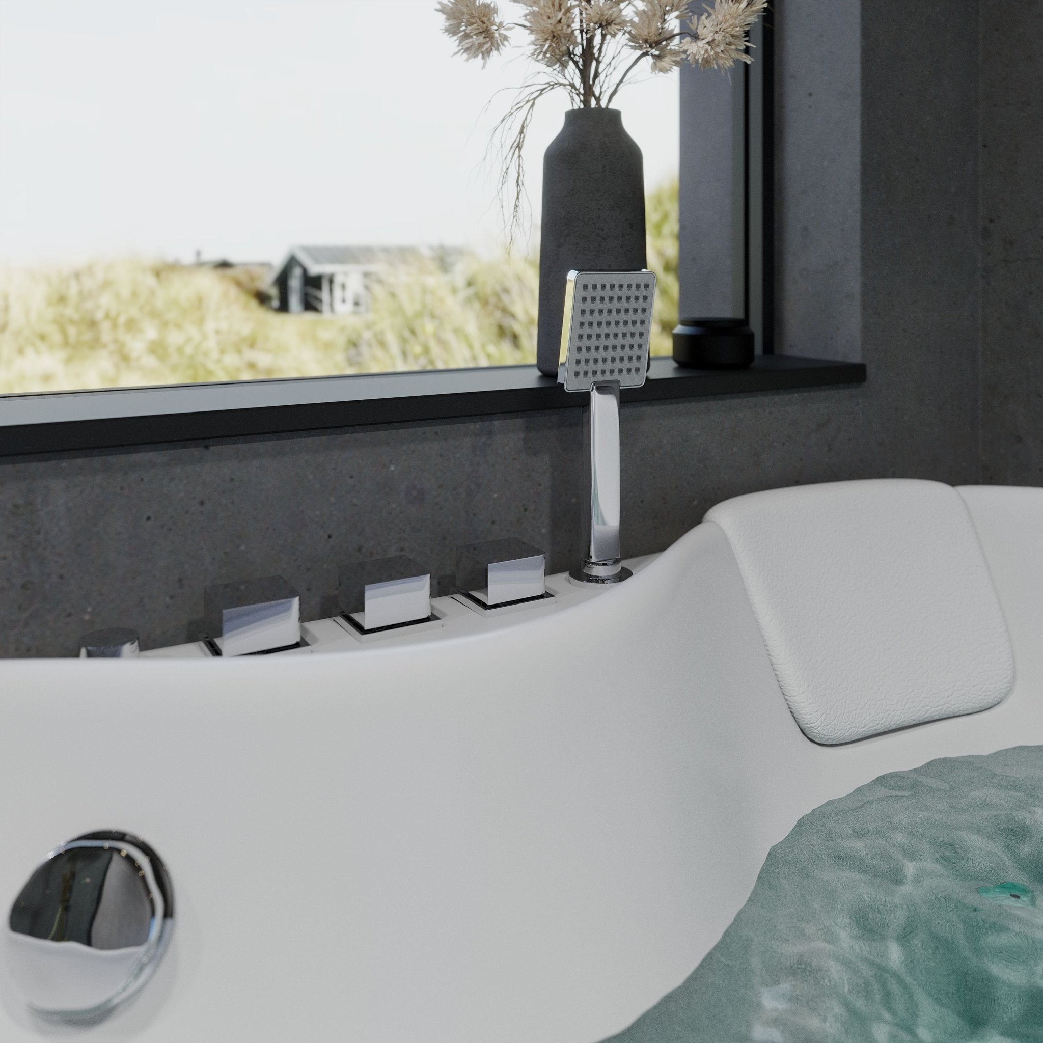 Ærø, Whirpool, White Glossy - 150 cm - MASTERSTORE - 8594175643916 - Whirpool - 12 - 150 - 13 - 11 - 00 - 8594175643916