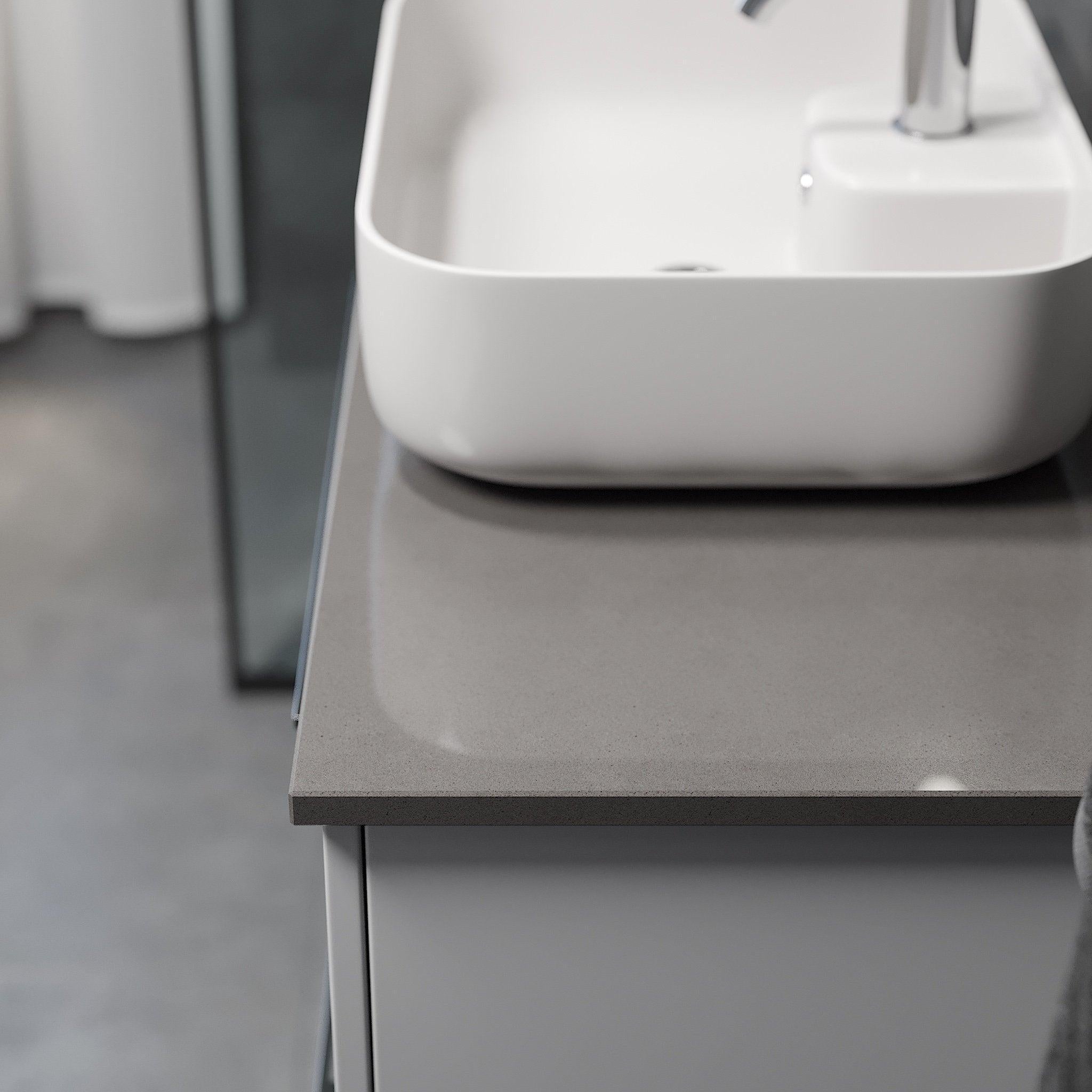 Steinkjer, Countertop, Grey Glossy - 61,4 cm - MASTERSTORE - 8594175645057 - Countertop - 06 - 060 - 20 - 03 - 00 - 8594175645057