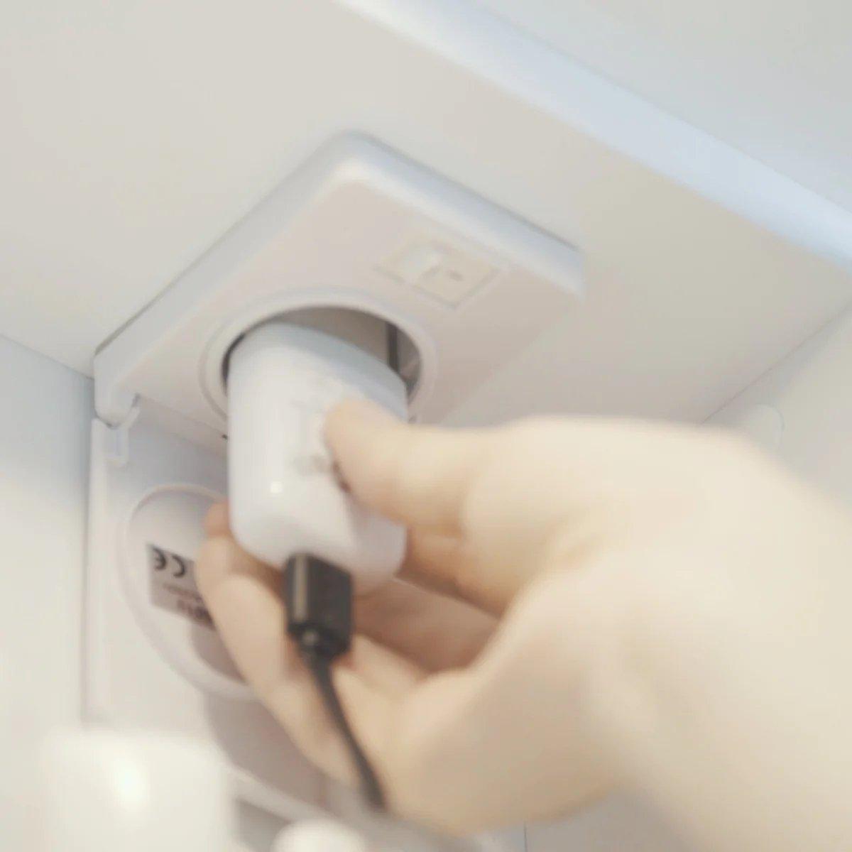 Fredrikstad Spegelskåp med LED belysning, Rund, Grå Matt