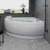 Corner whirlpool bathtub - air and hydromassage - 140x140x58 cm - with heating - white - Ulstrup - MASTERSTORE - 8594175645699 - Whirpool Bathtub - 12-140-03-11-00 - 8594175645699
