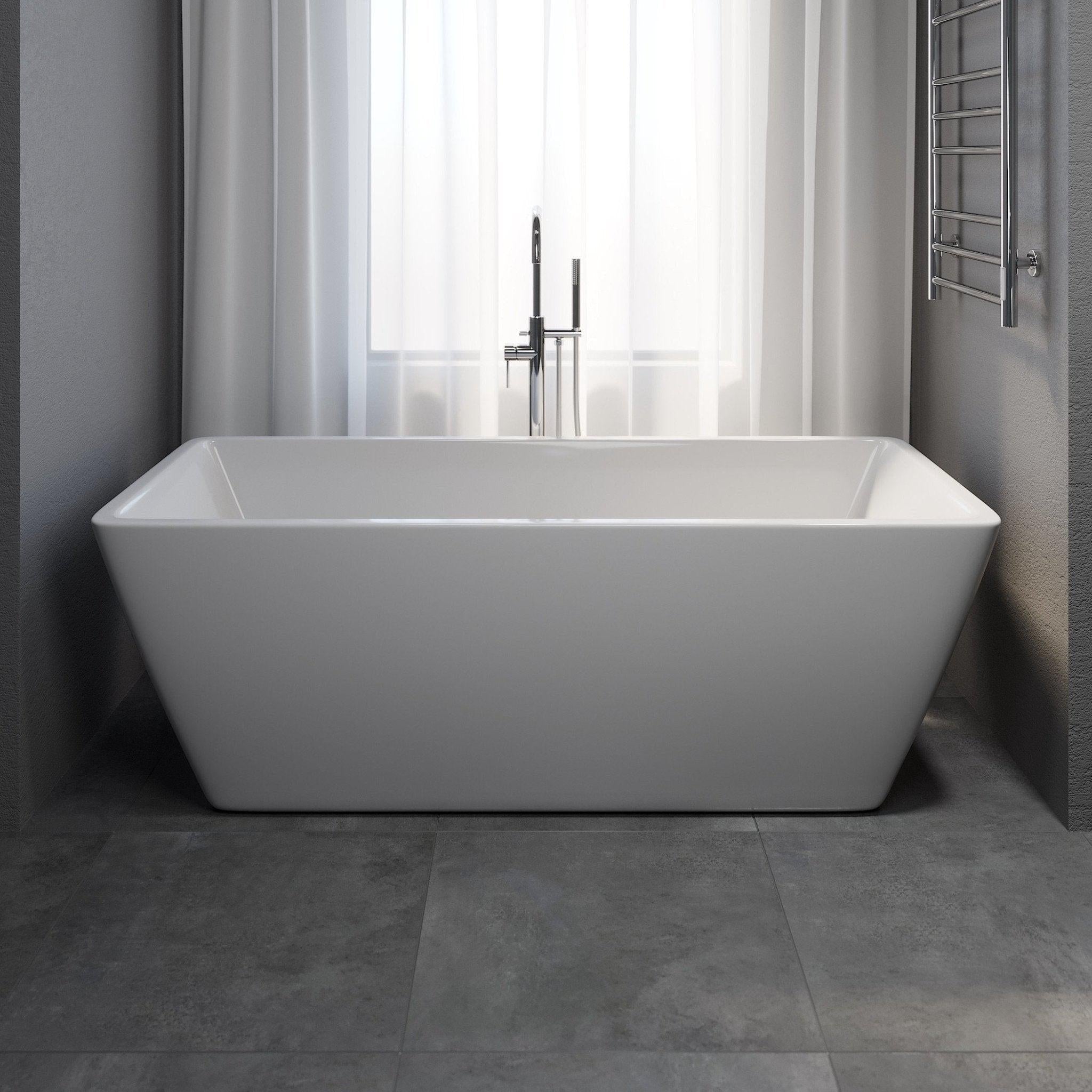 Marstal, Bathtub, White Glossy - 170 cm - MASTERSTORE - 8594175645972 - Bathtub - 11 - 170 - 61 - 11 - 00 - 8594175645972