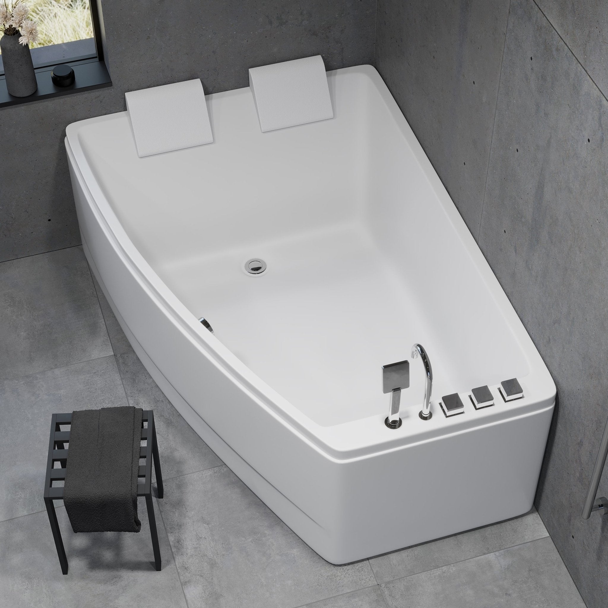 Vejlefjord, Bathtub, White Glossy - 160 cm - MASTERSTORE - 8594175646061 - Bathtub - 11 - 160 - 06 - 11 - 00 - 8594175646061