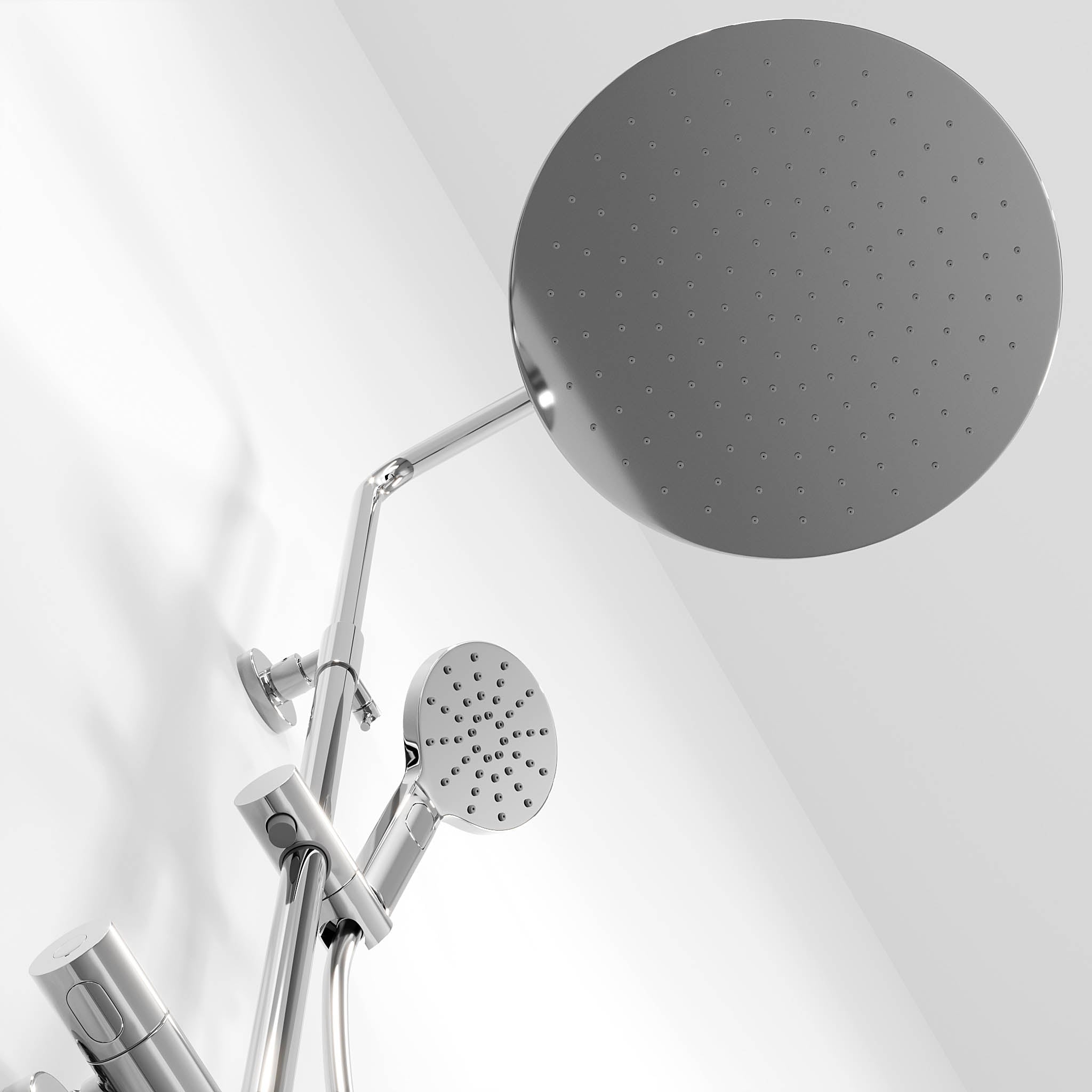 Dragør, Shower Tube Set, Chrome - 16 cm - MASTERSTORE - 8595677101584 - Showersystem - 31-120-09-60-00 - 8595677101584