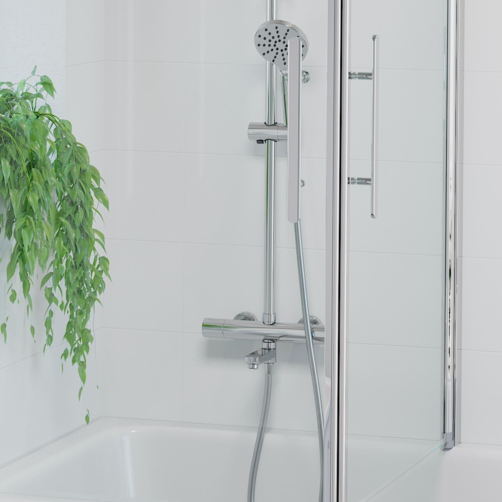 Dragør, Shower Tube Set, Chrome - 16 cm - MASTERSTORE - 8595677101638 - Shower Tube Set - 31 - 160 - 11 - 60 - 00 - 8595677101638