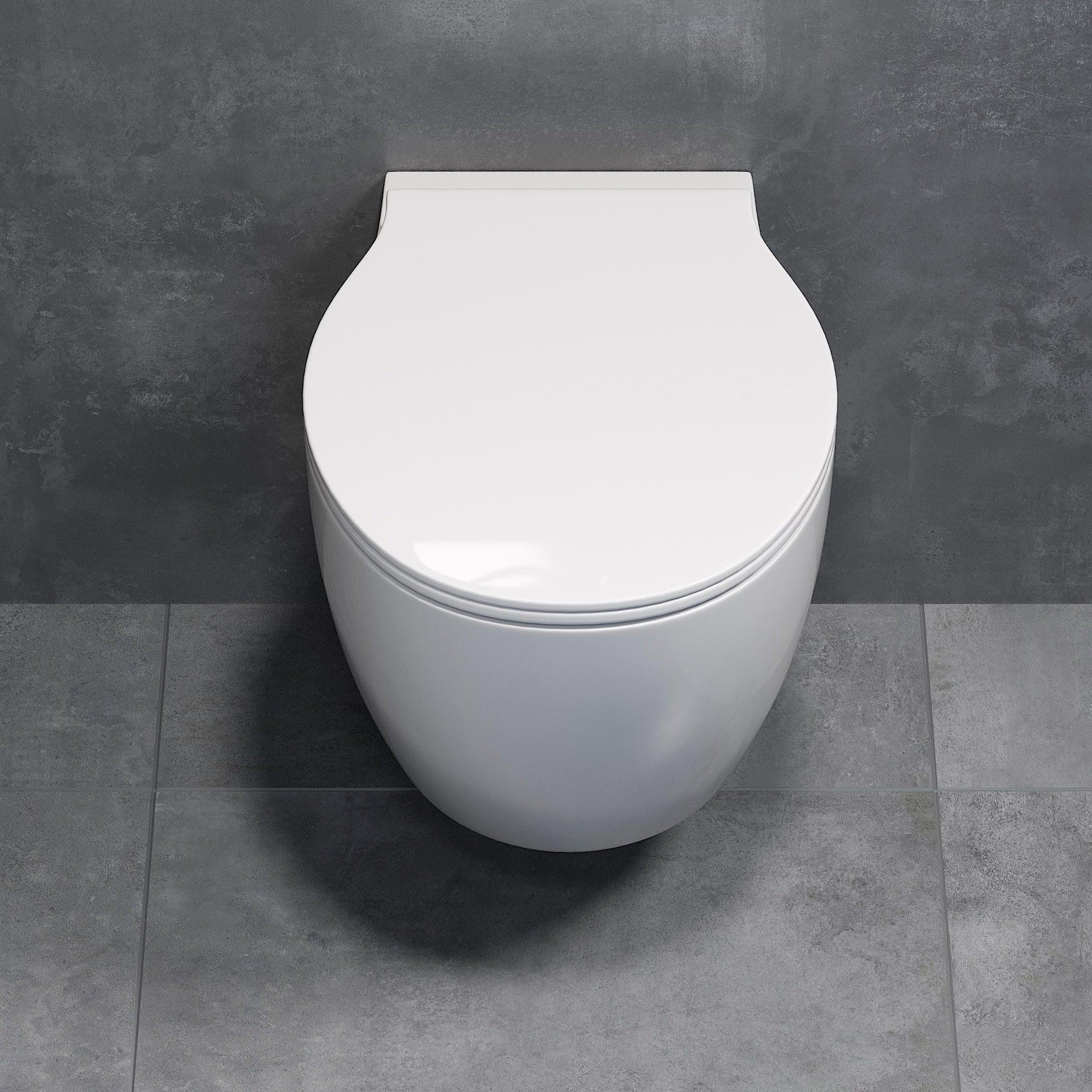 Ikornnes, Toilet Wallhung, White Glossy - 36 cm - MASTERSTORE - 8595677101980 - Toilet Wallhung - 23 - 036 - 01 - 11 - 00 - 8595677101980