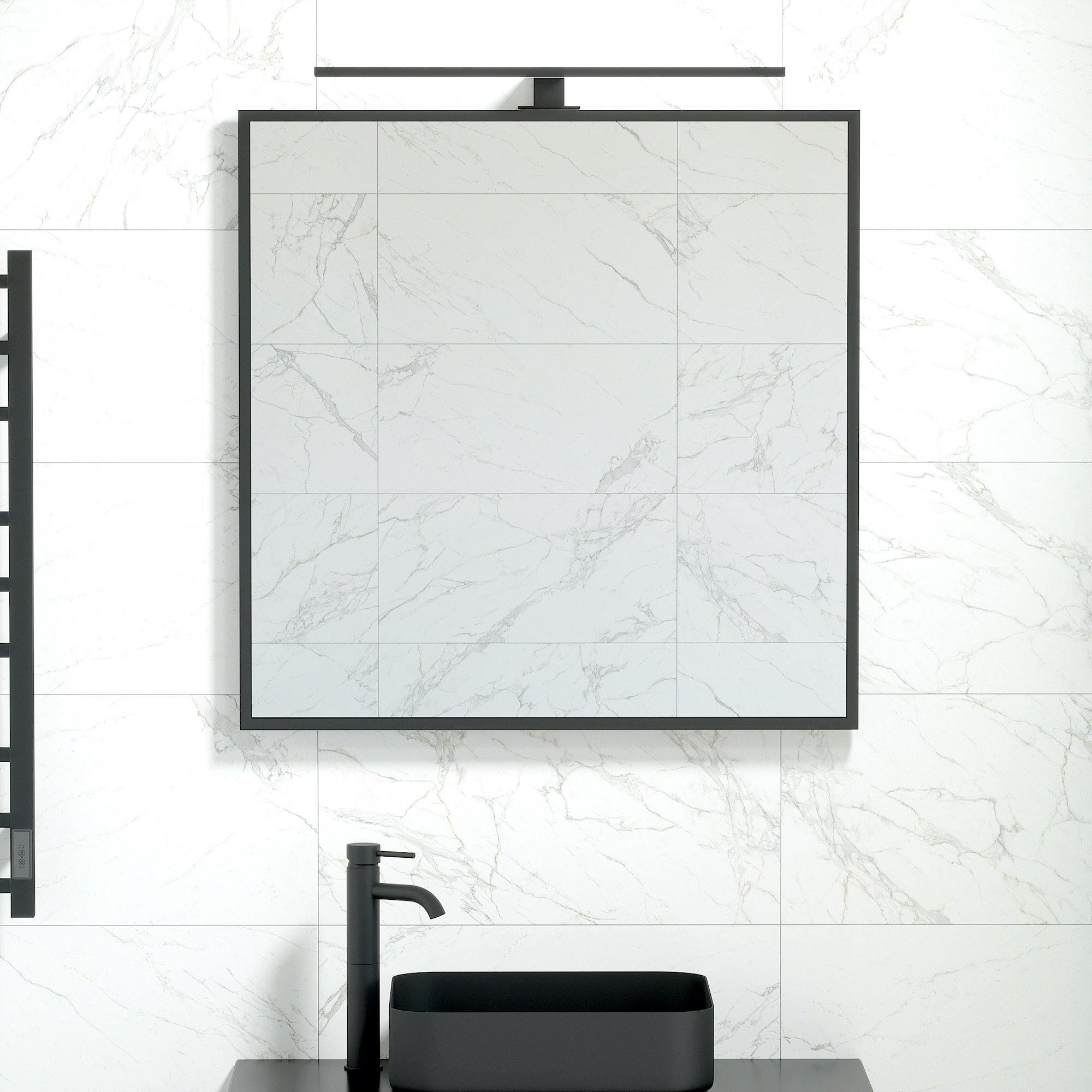 Borgsted, Mirror, Black Mat - 80 cm - MASTERSTORE - 8595677102994 - Mirror - 01 - 080 - 05 - 02 - 00 - 8595677102994