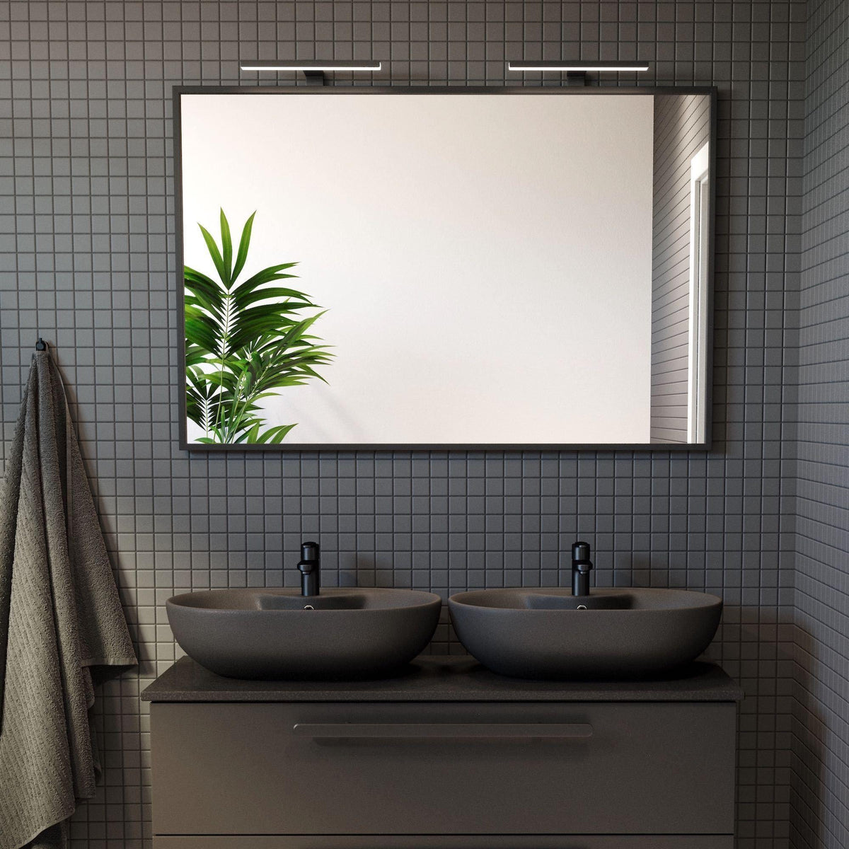 Borgsted, Mirror, Black Mat - 120 cm - MASTERSTORE - 8595677103014 - Mirror - 01 - 120 - 05 - 02 - 00 - 8595677103014
