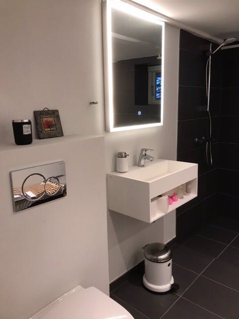 Rectangular LED mirror 120x75 cm - dimmable with cold/warm light - Fornæs - MASTERSTORE - 8595677103304 - LED Mirrors - 01-120-07-58-00 - 8595677103304