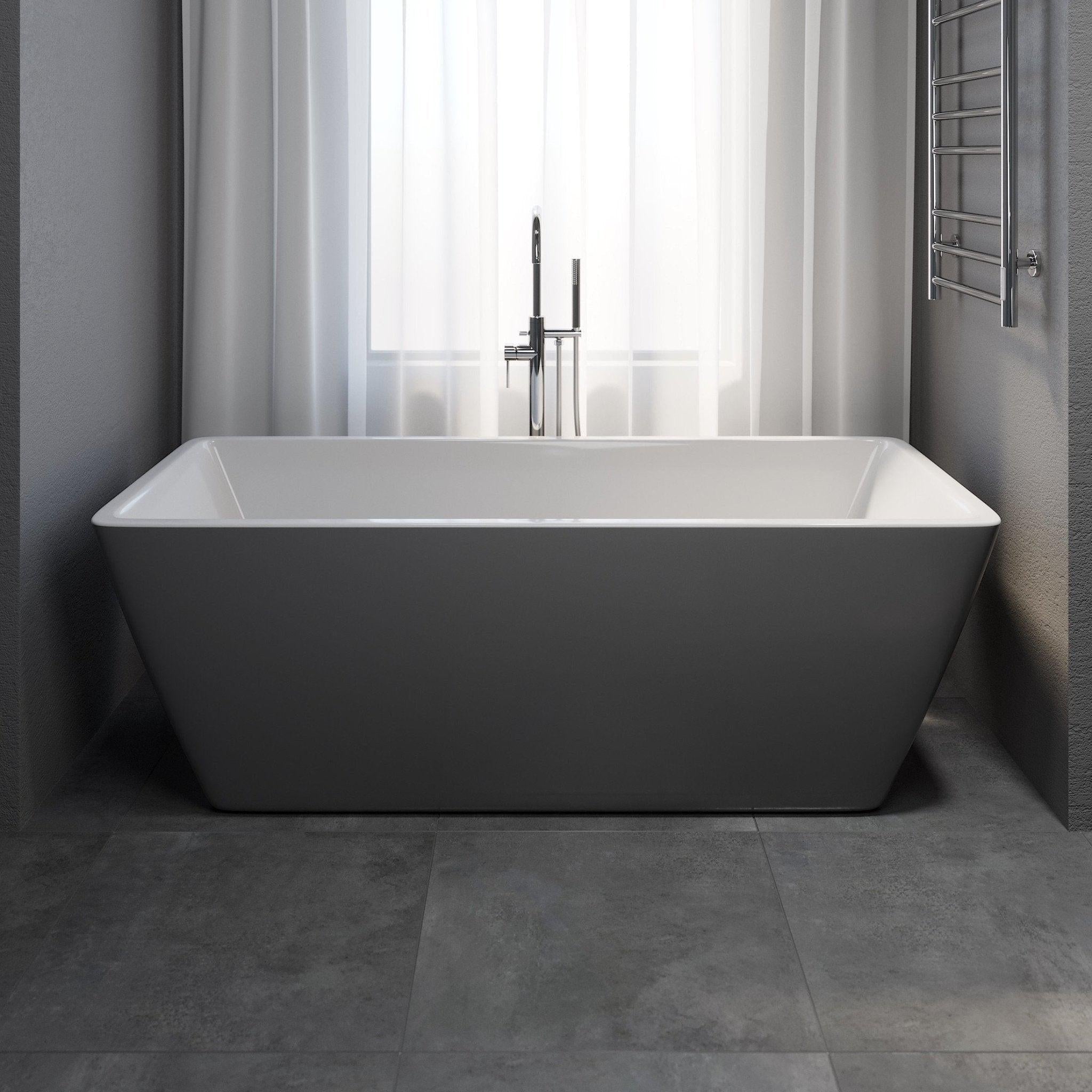 Marstal, Bathtub, Grey Mat - 170 cm - MASTERSTORE - 8595677116526 - Bathtub - 11 - 170 - 61 - 03 - 00 - 8595677116526