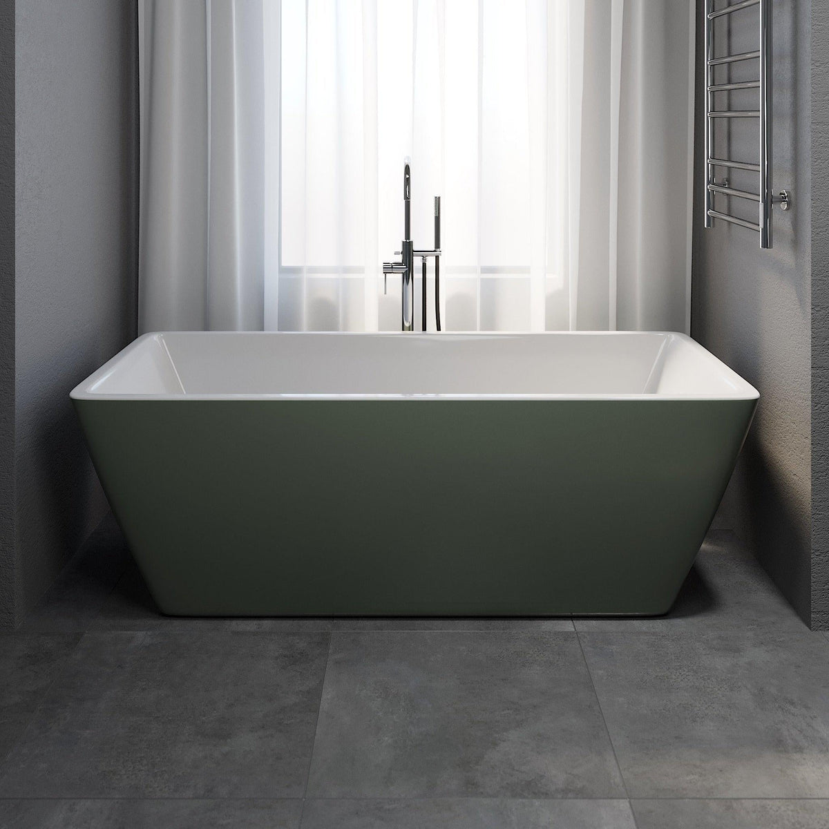 Marstal, Bathtub, Grey Mat - 170 cm - MASTERSTORE - 8595677116526 - Bathtub - 11-170-61-03-00 - 8595677116526