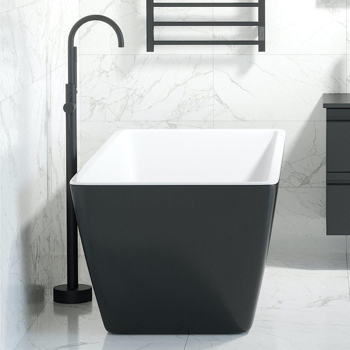 Marstal, Bathtub, Grey Mat - 170 cm - MASTERSTORE - 8595677116526 - Bathtub - 11-170-61-03-00 - 8595677116526