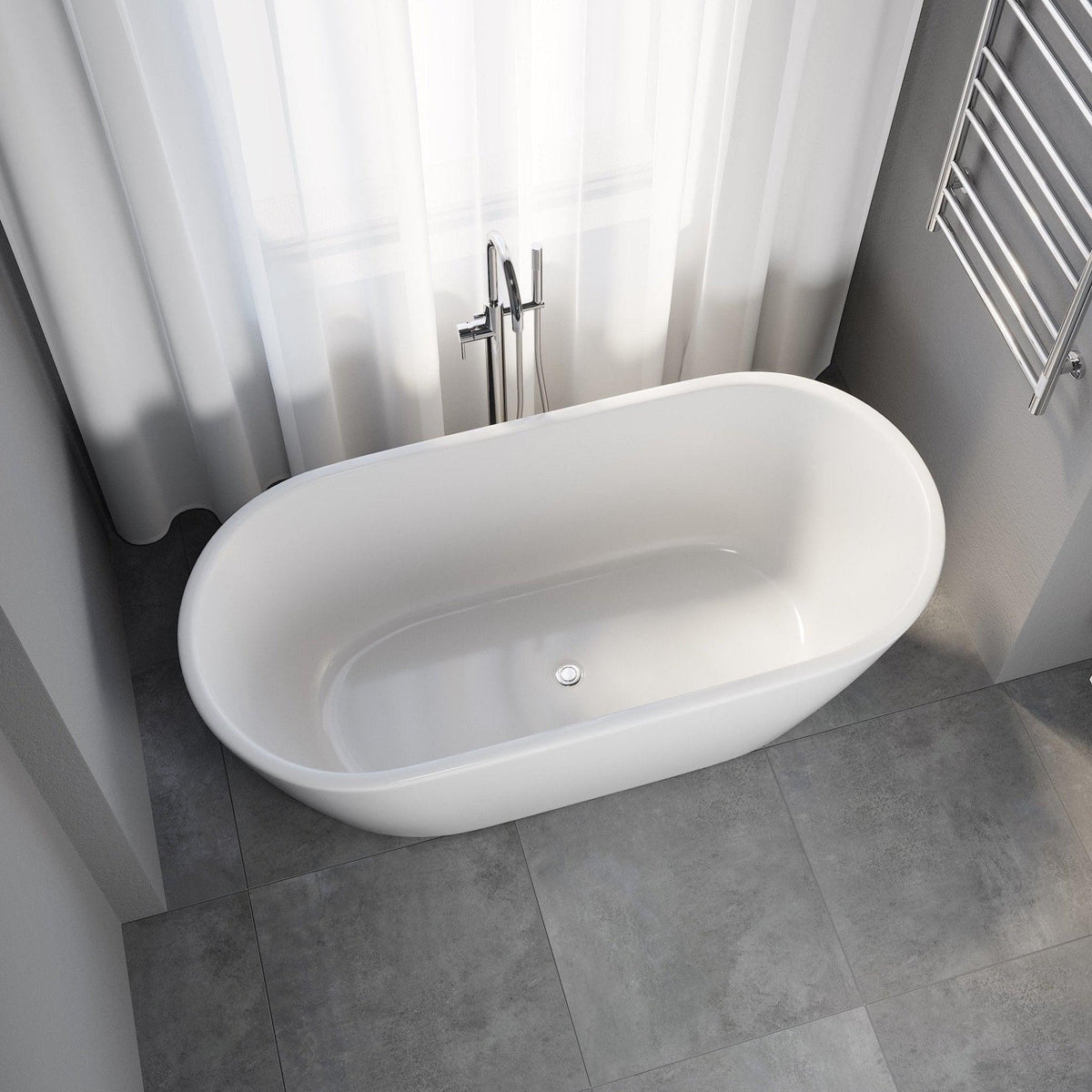 Vedbæk, Bathtub, Green Mat - 160 cm - MASTERSTORE - 8595677116571 - Bathtub - 11 - 160 - 62 - 05 - 00 - 8595677116571